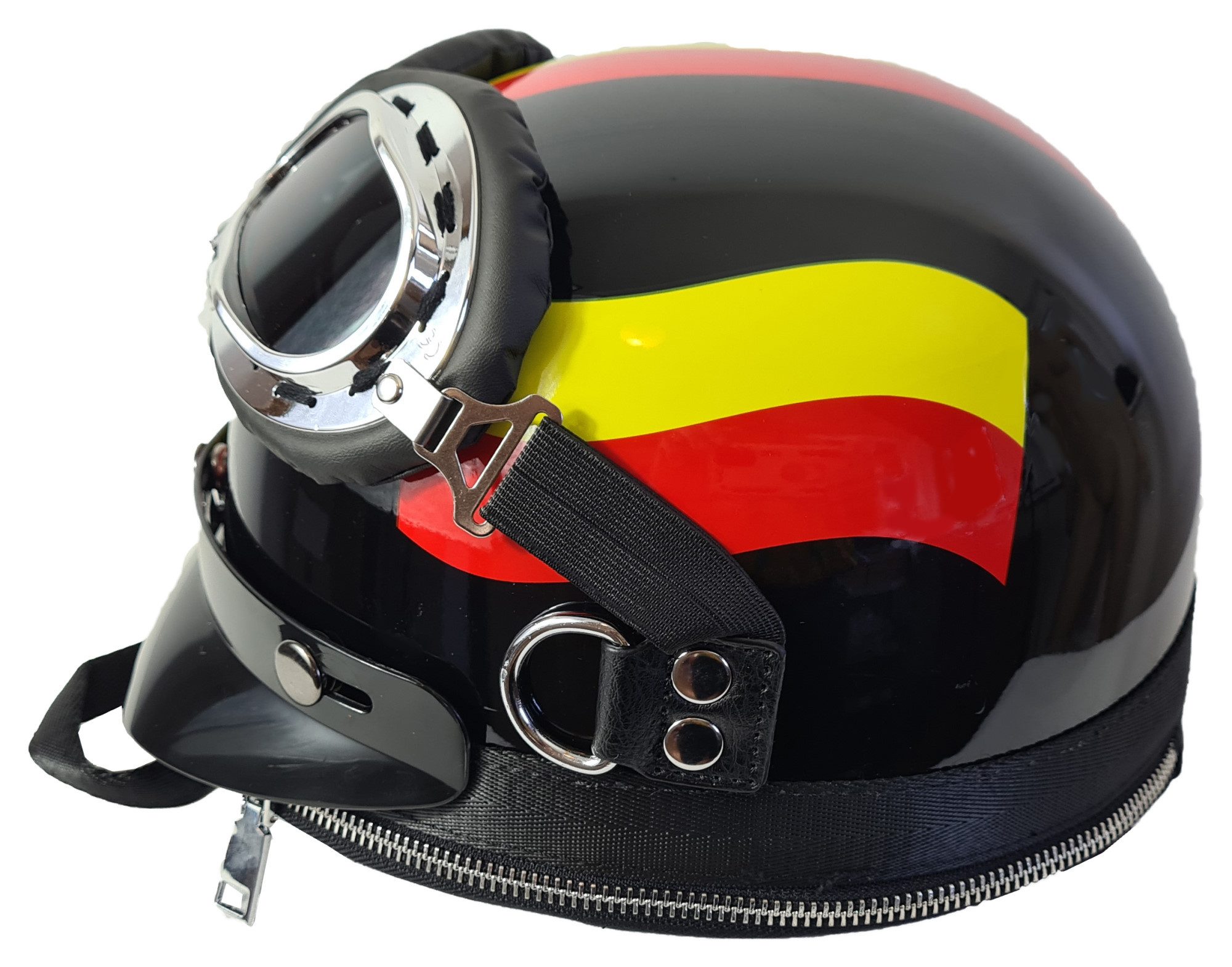 Einkaufszauber Schultertasche Designer Handtasche Motorradhelm Deutschland Flagge, Handtasche sieht aus wie ein Motorradhelm