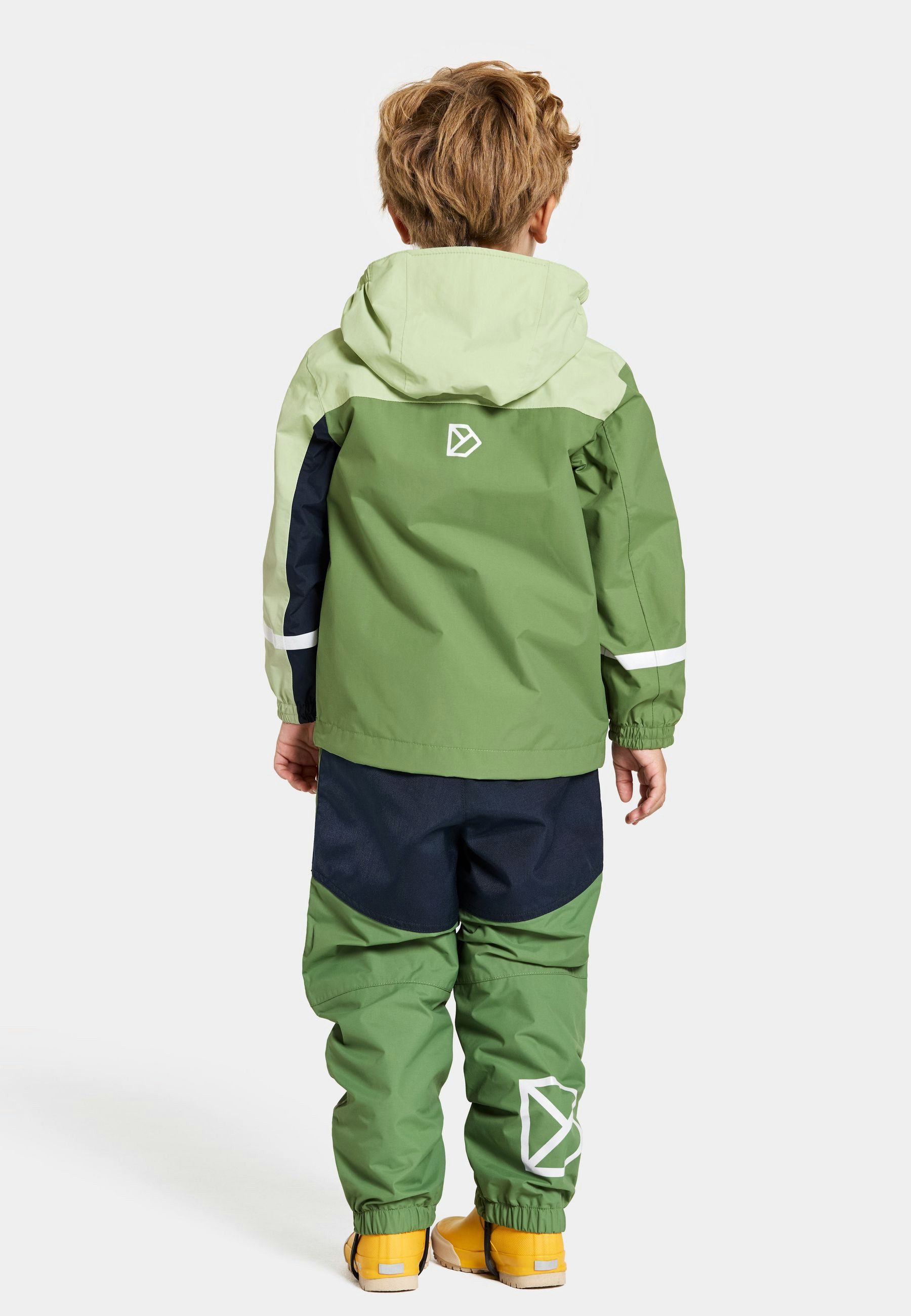Didriksons Regenjacke Übergangsjacke Für Kinder wasserdicht winddicht atmungsaktiv PILVI mit Kapuze mit Taschen