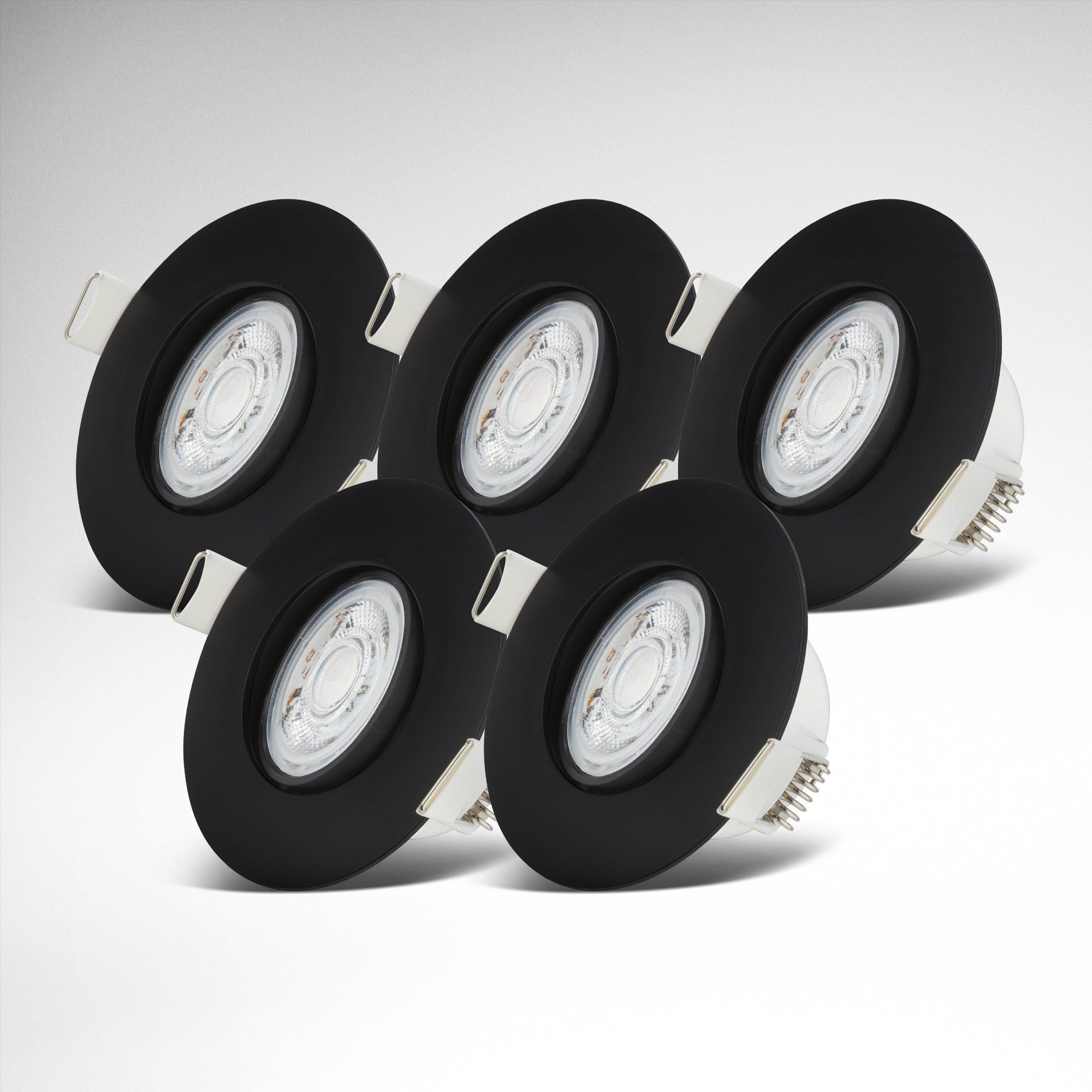 B.K.Licht LED Einbauleuchte 5er Set Bad günstig online kaufen