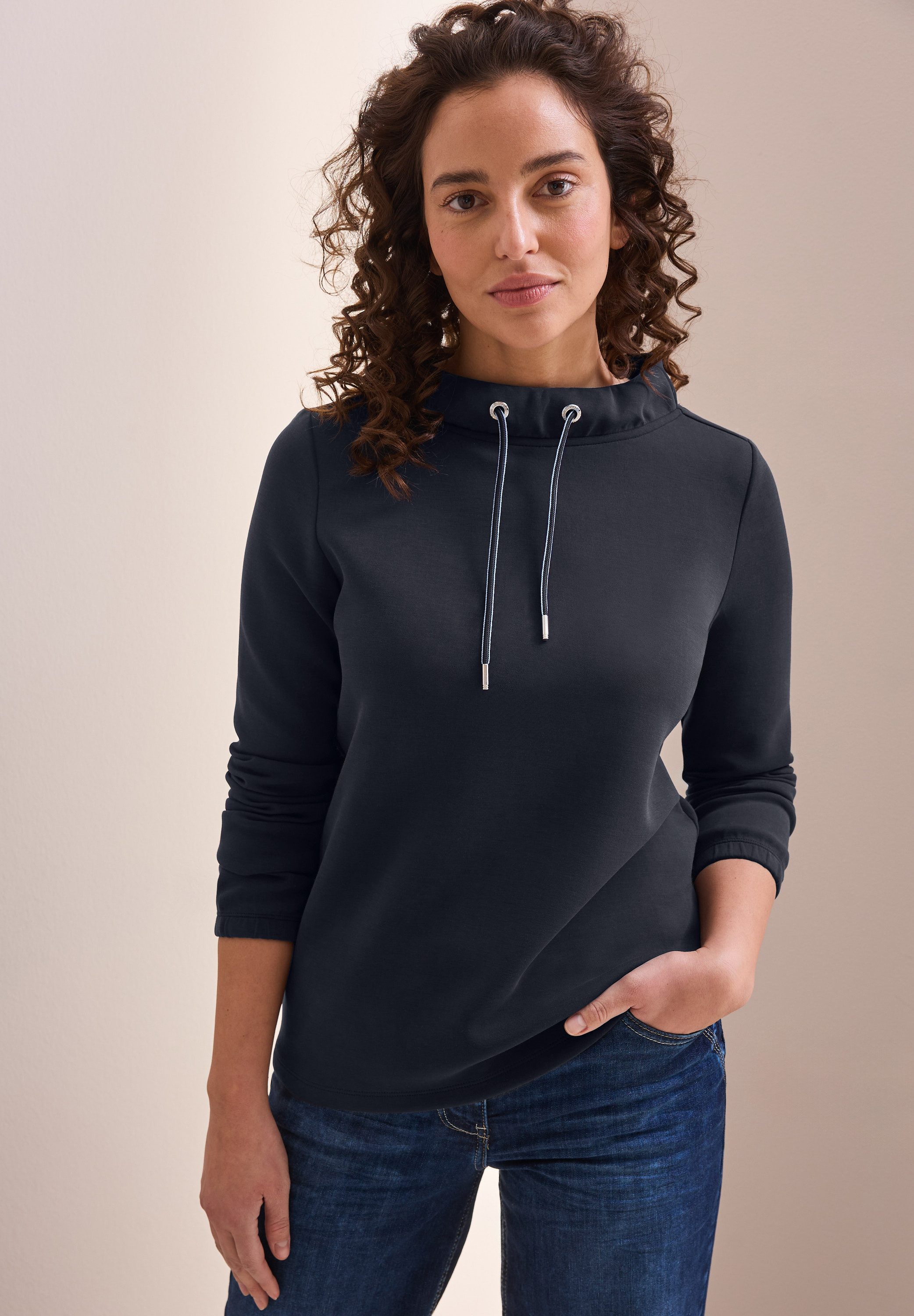 CECIL Langarmshirt mit Funnelneck günstig online kaufen