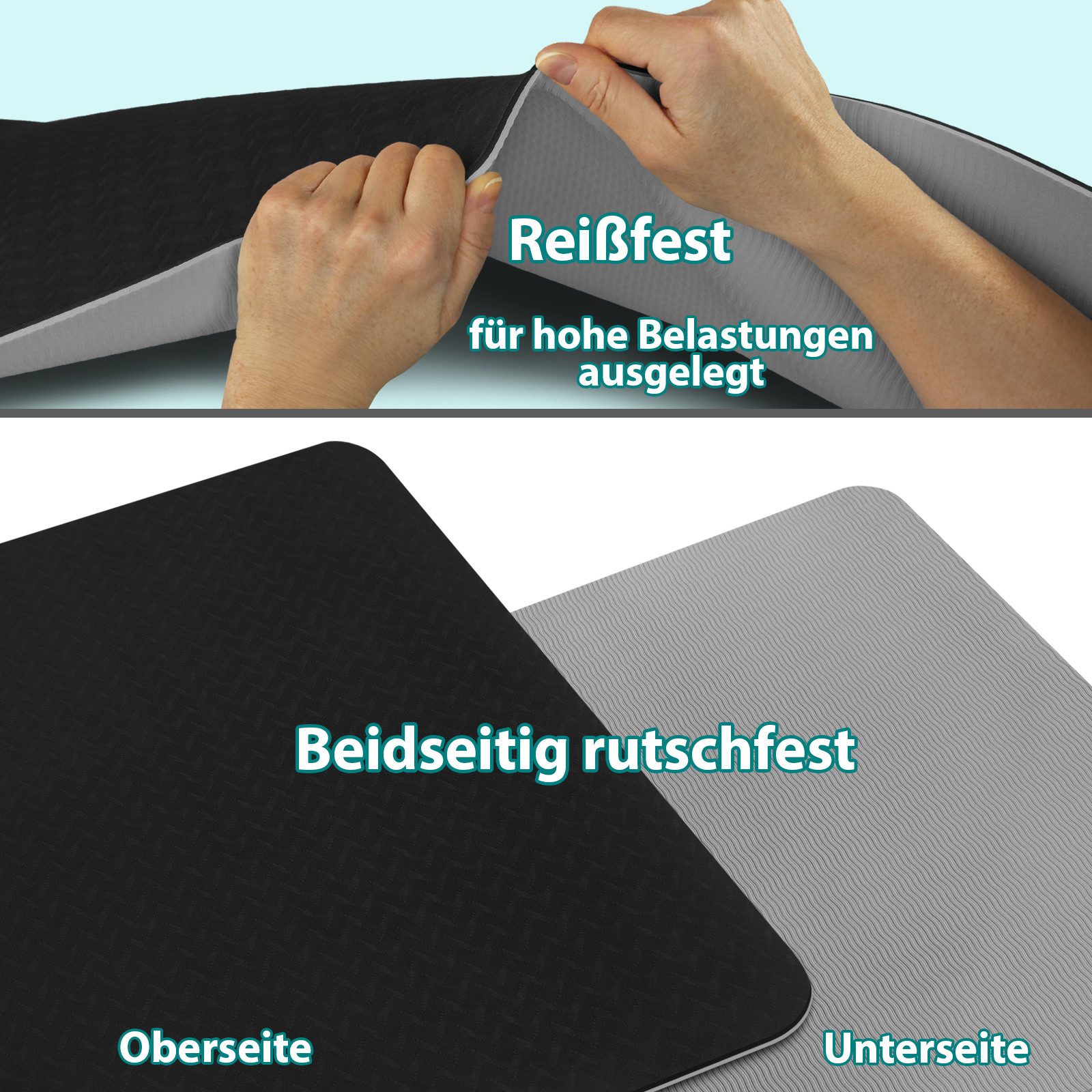 ALPIDEX Yogamatte ALPIDEX Yogamatte TPE in zwei Größen