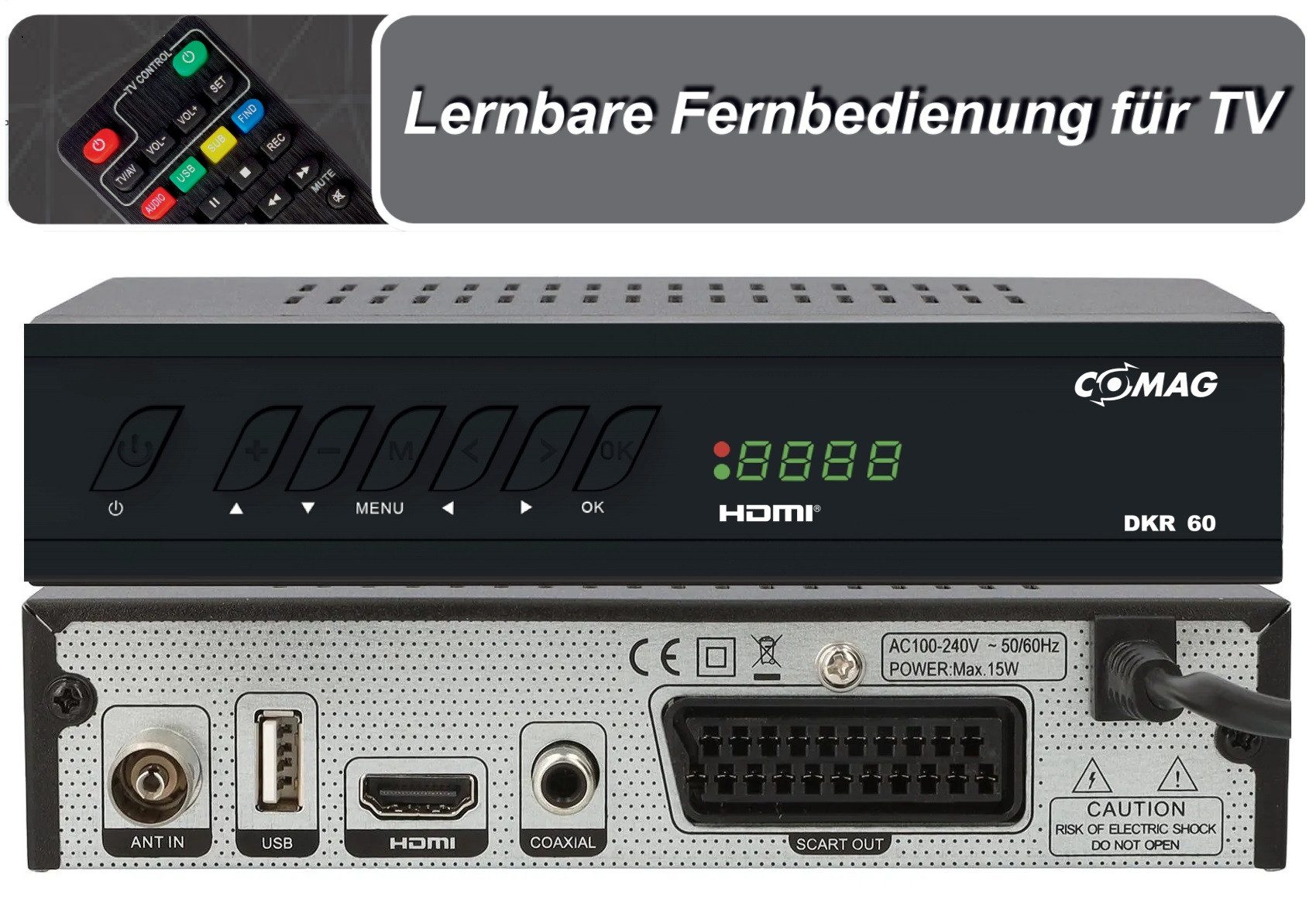 Comag COMAG DKR 60 HD digitaler Full HD Kabel-Receiver (PVR Ready, HDTV, Kabel-Receiver