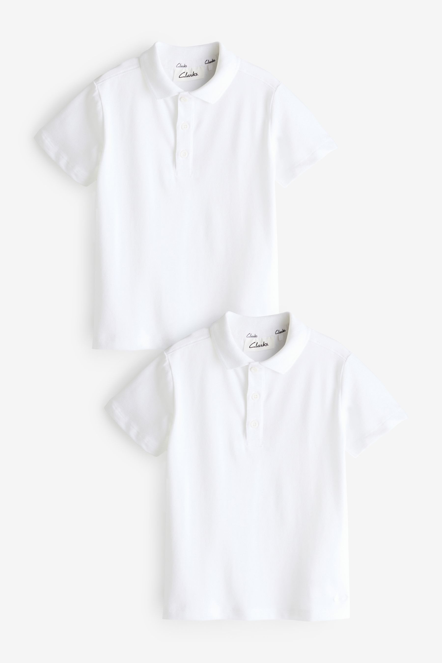 Langarm-Poloshirt Clarks Langarm-Poloshirts für Jungen im 2er-Pack