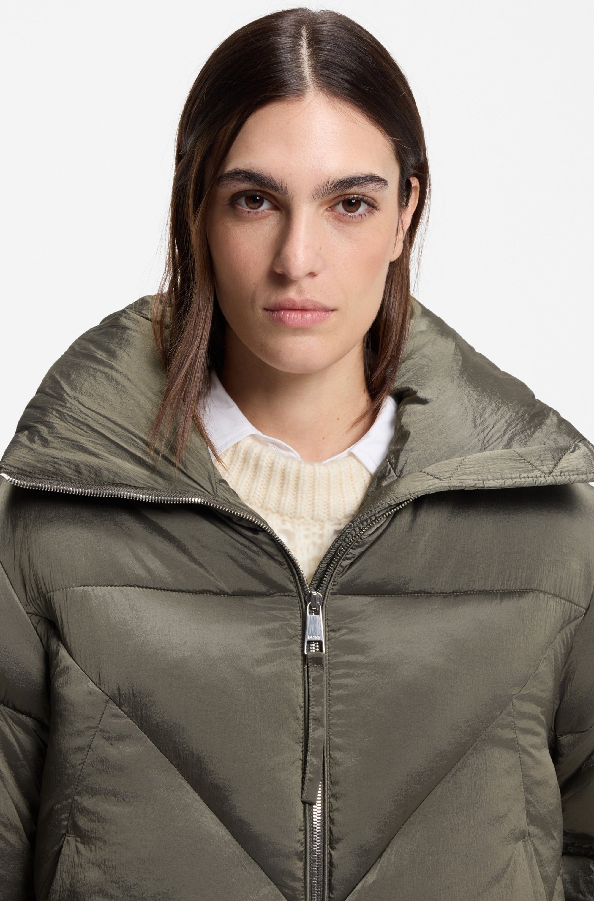 BOSS ORANGE Steppjacke Padilena Premium Damenmode Regular Fit mit Stehkrage günstig online kaufen