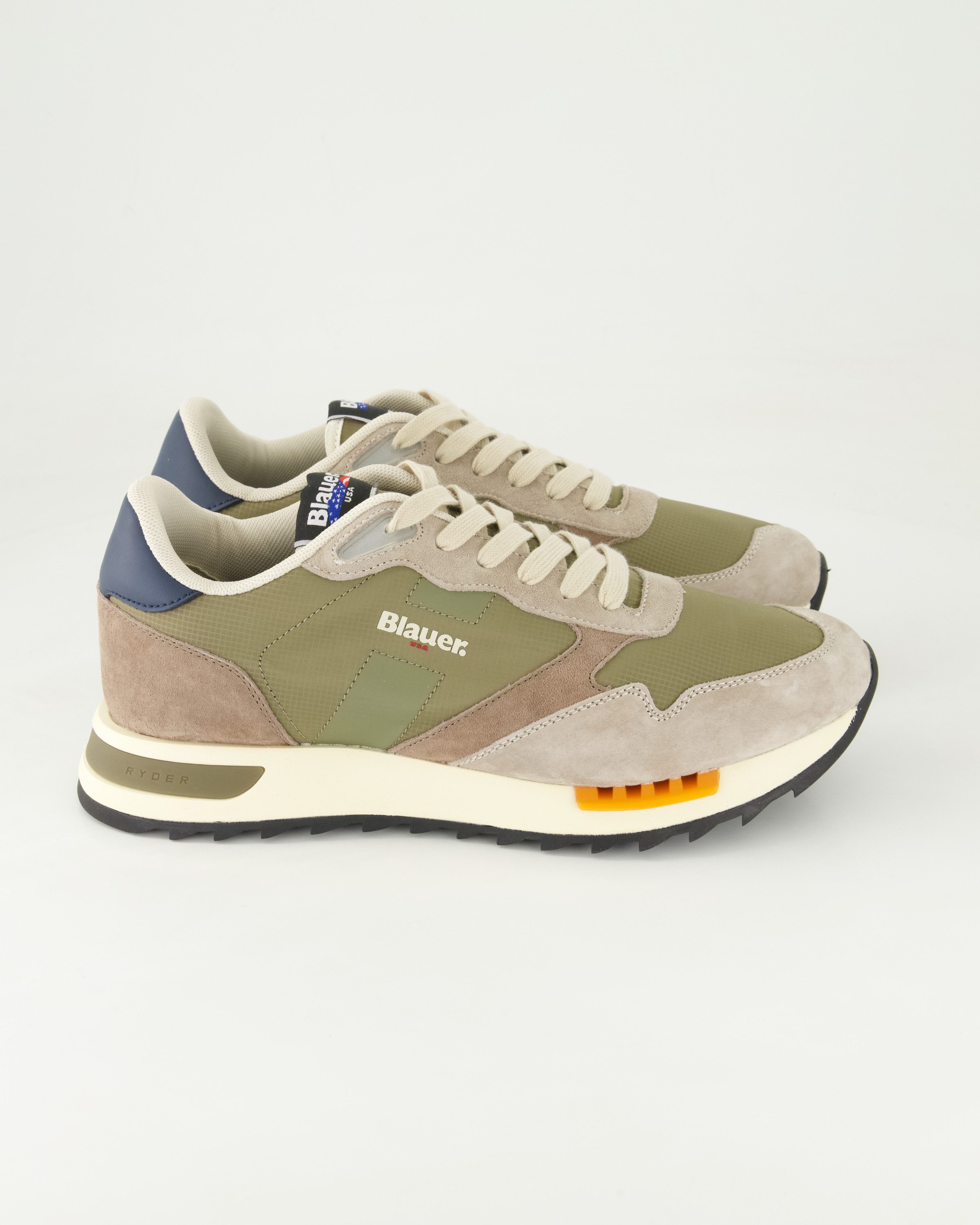 Blauer Ryder Sneaker Obermaterial: Leder und Textil