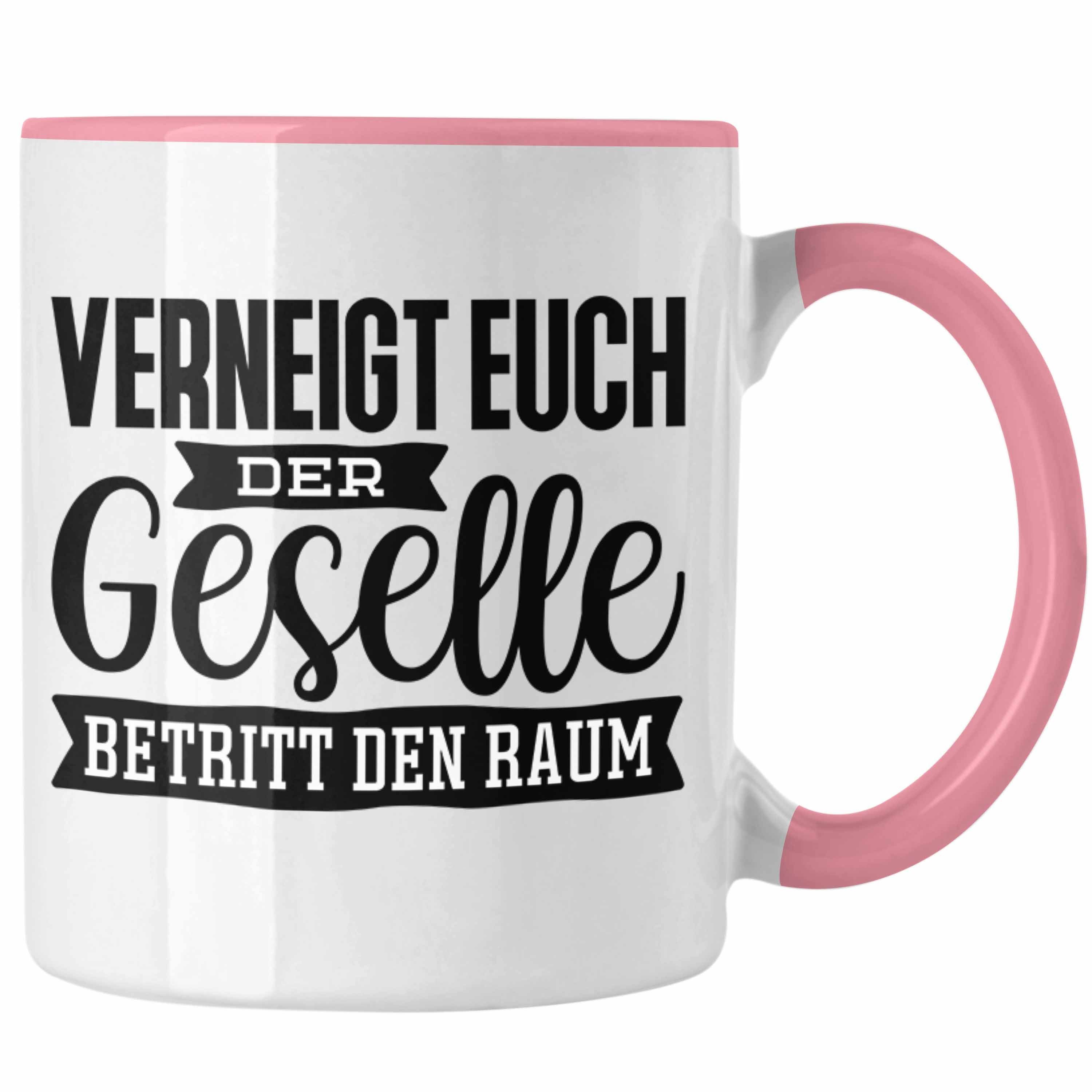 Trendation Tasse Geselle Prüfung Bestanden Tasse Geschenk Verneigt Euch Der Geselle Bet Rosa