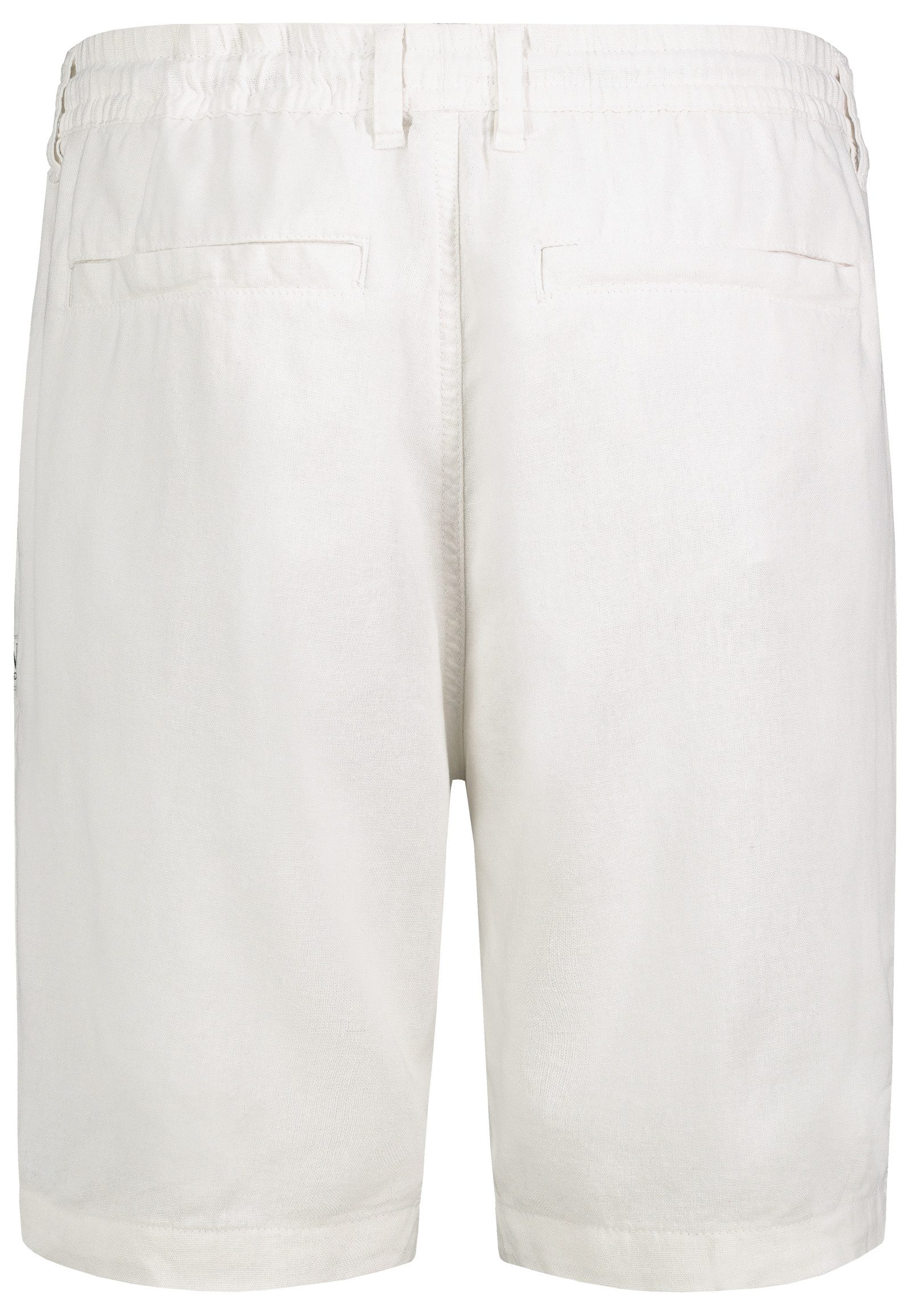 Eight2Nine Chinoshorts Leinen Chino Elastischer Bund mit Kordelzug für Herren Lyocell nachhaltig Normal Fit Einfarbig atmungsaktiv