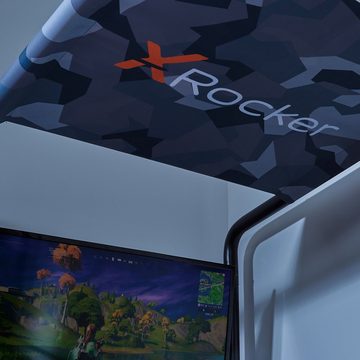 X Rocker Gamerbett Contra - Gaming Etagenbett mit TV Halterung & 4 Aufbaumöglichkeiten, 4 verschiedene Aufbaumöglichkeiten, mit TV-Halterung