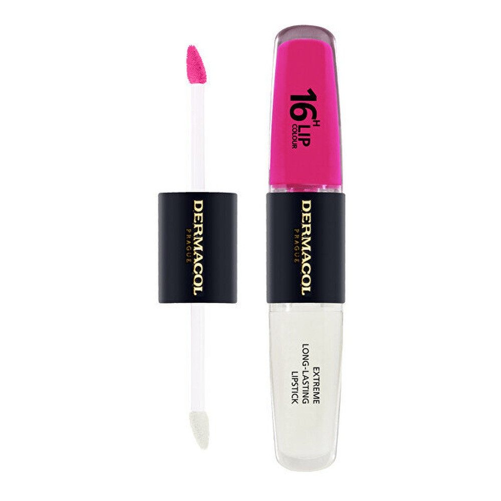 Dermacol Lippenstift Langanhaltende zweiphasige Lippenfarbe und Gloss 16H Lip Color