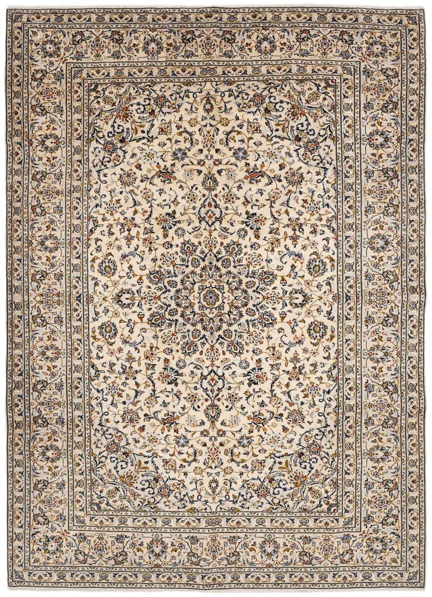 Orientteppich Keshan 246x346 Handgeknüpfter Orientteppich / Perserteppich, Nain Trading, rechteckig, Höhe: 12 mm