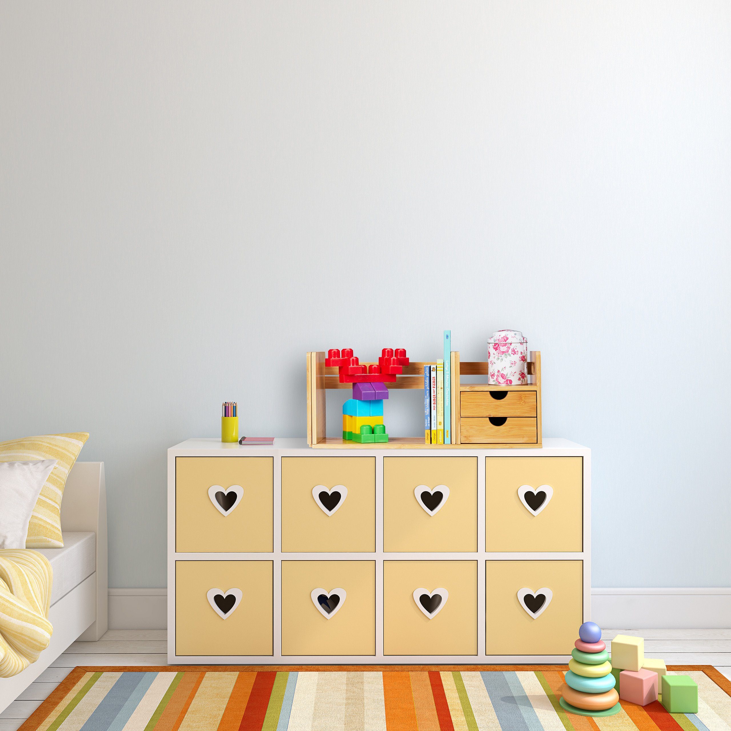 relaxdays Organizer Schreibtisch Organizer Bambus (1 St) – Bild 3 von 5