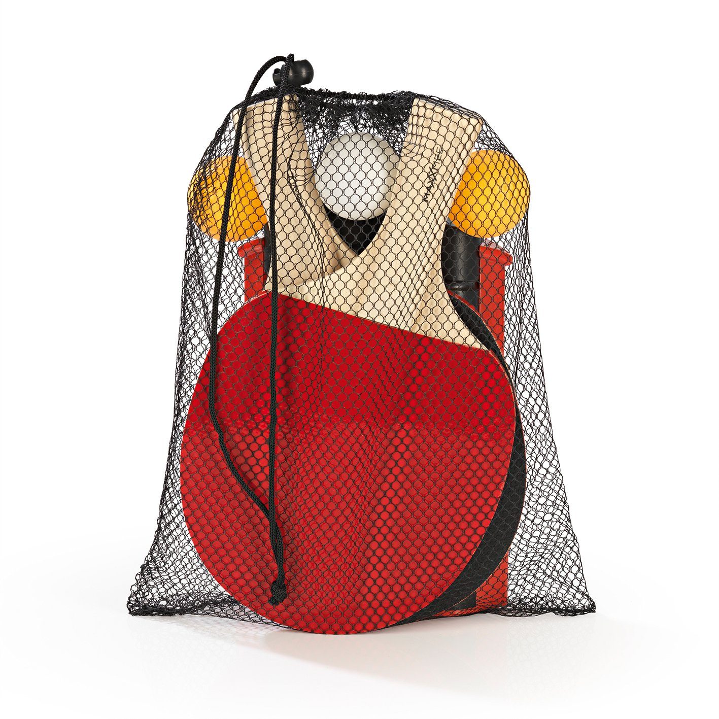 Mini-Tischtennisplatte MAXXMEE schwarz/rot (7-tlg), Tischtennis-Set Tischtennis-Set Mitnehmen zum