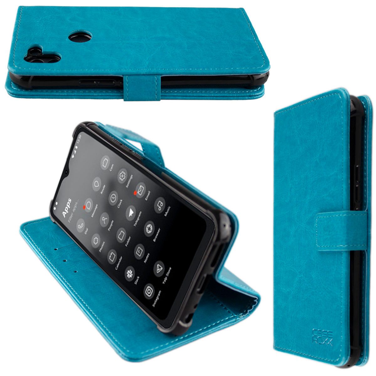 Handytasche caseroxx Handytasche Bookstyle-Case für Volla Phone 22