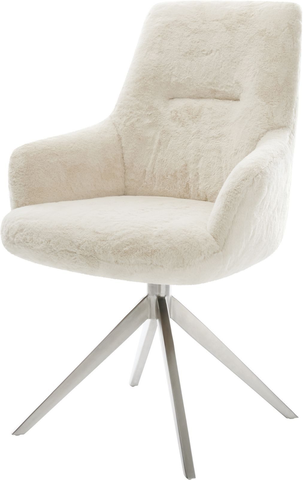 DELIFE Polsterstuhl Zelia-Flex, mit Armlehnen Kreuzgestell günstig online kaufen