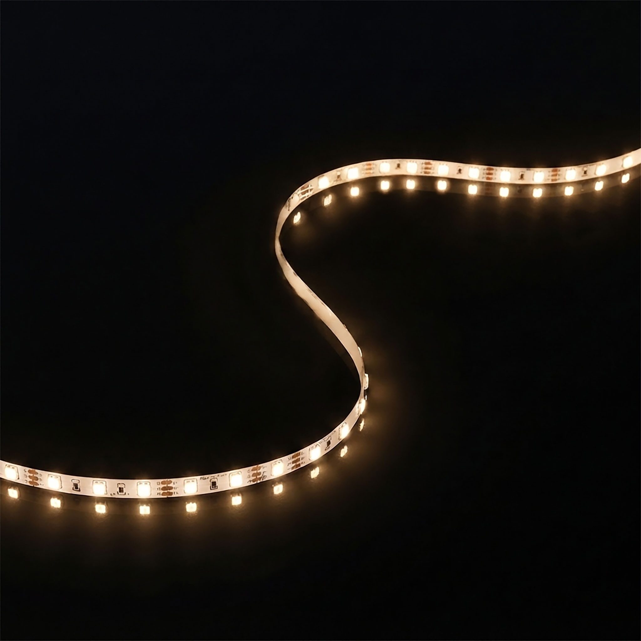 Spetebo LED-Streifen LED Stripe 1 m mit 30 LED - warm weiß, 30-flammig, individuell kürzbarer Lichterstreifen selbstklebend
