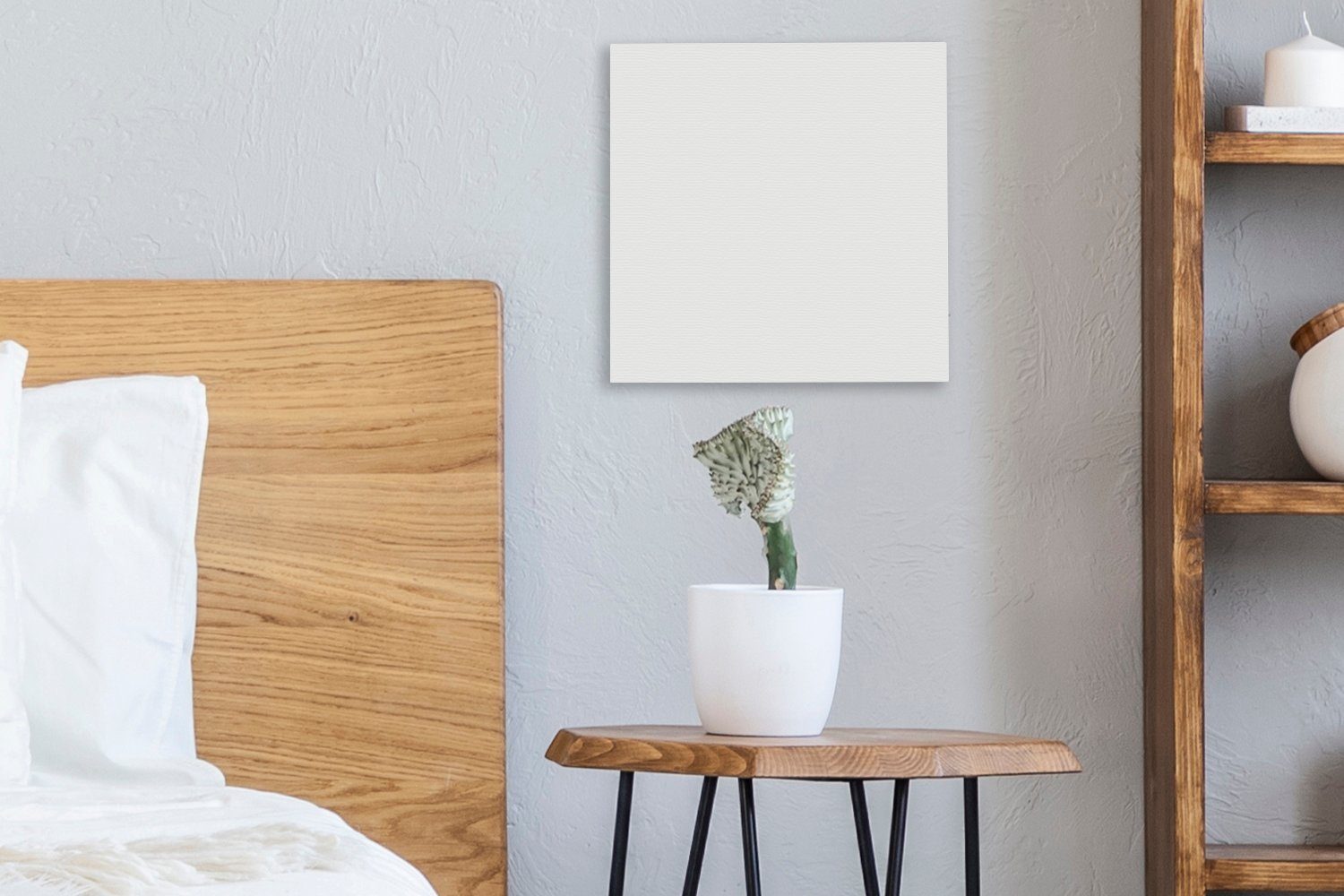 bunt OneMillionCanvasses® - Muster, (1 Leinwandbild Leinwand Weiß Interieur - Wohnzimmer für St), Bilder Schlafzimmer