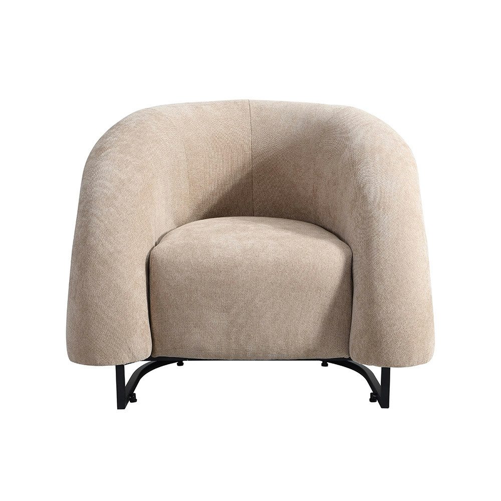 HOME DELUXE Loungesessel Sessel MACA Samtgewebe - 95 x 73 x 88 cm, Polsterstühle, Relexsessel, Wohnzimmer, Einzelsofa