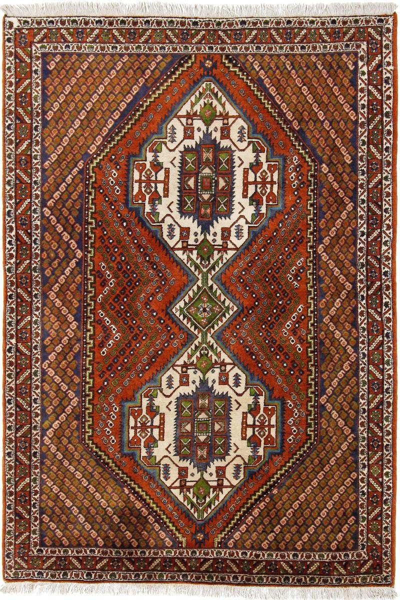 Orientteppich Afshar 116x169 Handgeknüpfter Orientteppich / Perserteppich, Nain Trading, rechteckig, Höhe: 10 mm