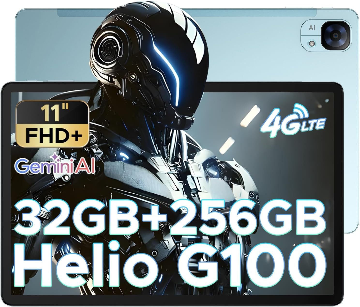Zevelora Helio G100 Octa Core 8 GB RAM 90Hz FHD+ Gemini AI 8000mAh Gaming Tablet (11", 256 GB, Android 15, 4G LTE, Ultimatives Entertainment- und Gaming-Gerät für Arbeit und Freizeit)