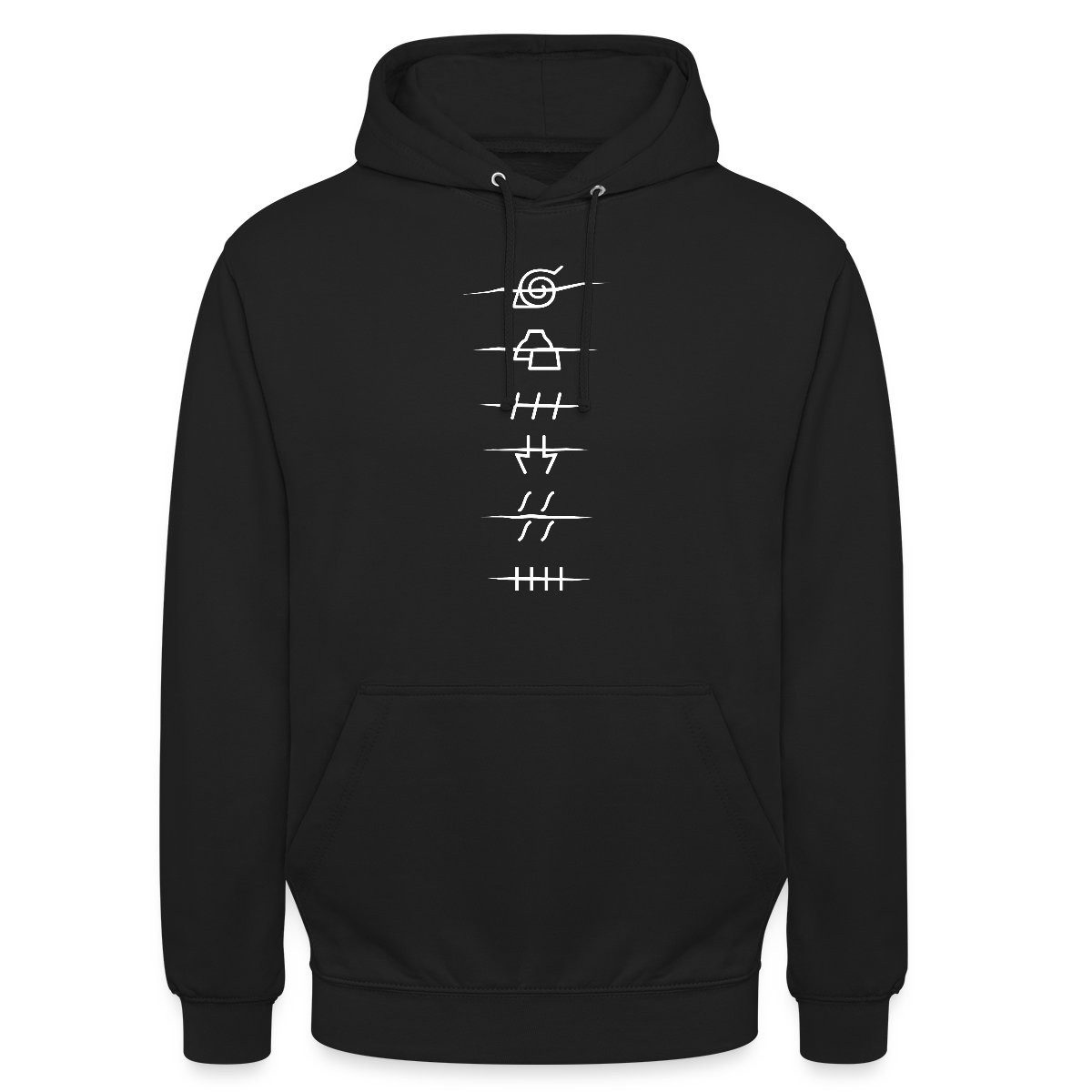 Spreadshirt Hoodie Naruto Shippuden Anti-Symbole Der Akatsuki Unisex Hoodie (1-tlg)