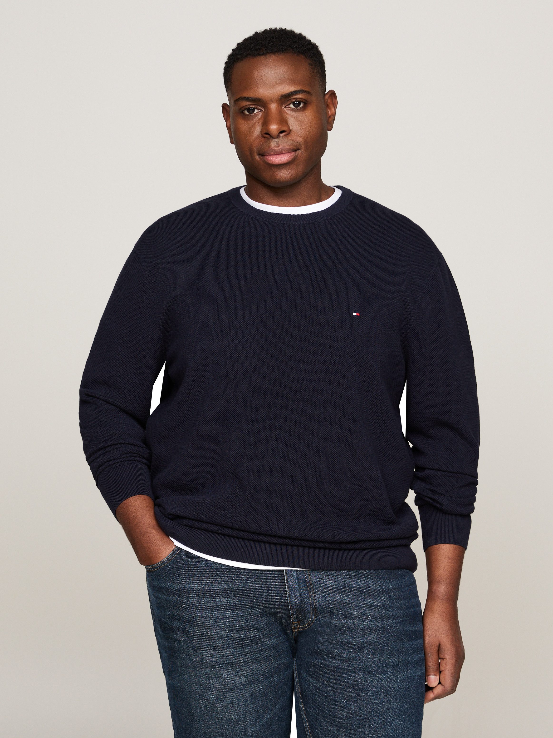Tommy Hilfiger Big & Tall Rundhalspullover günstig online kaufen