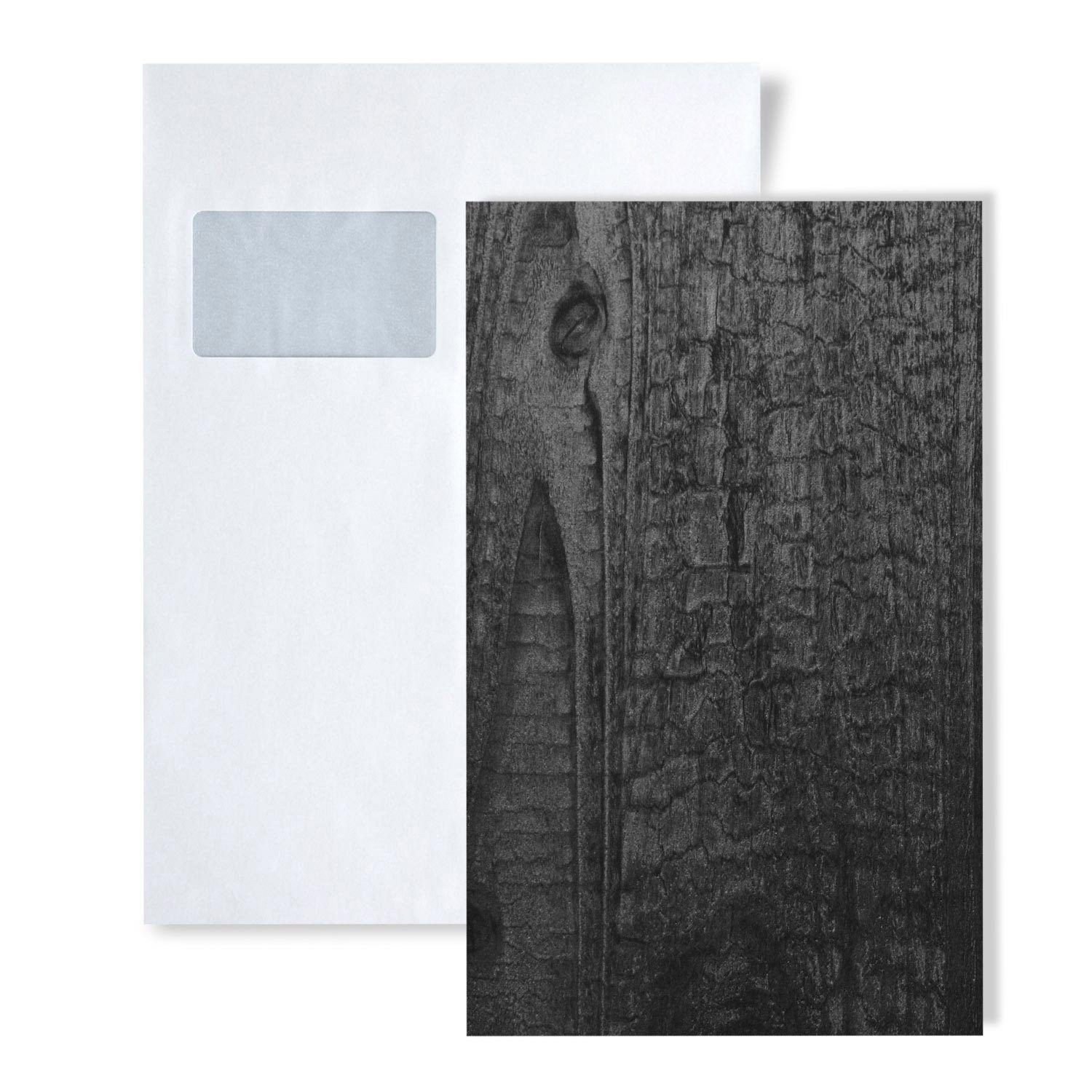Wallface Wandpaneel 1 MUSTERSTÜCK S-25154 DIN A5 Wandpaneel Muster CARBONIZED, BxL: 15x20 cm, (1 MUSTERSTÜCK, Produktmuster, 1-tlg., Muster des Wandpaneels) grau
