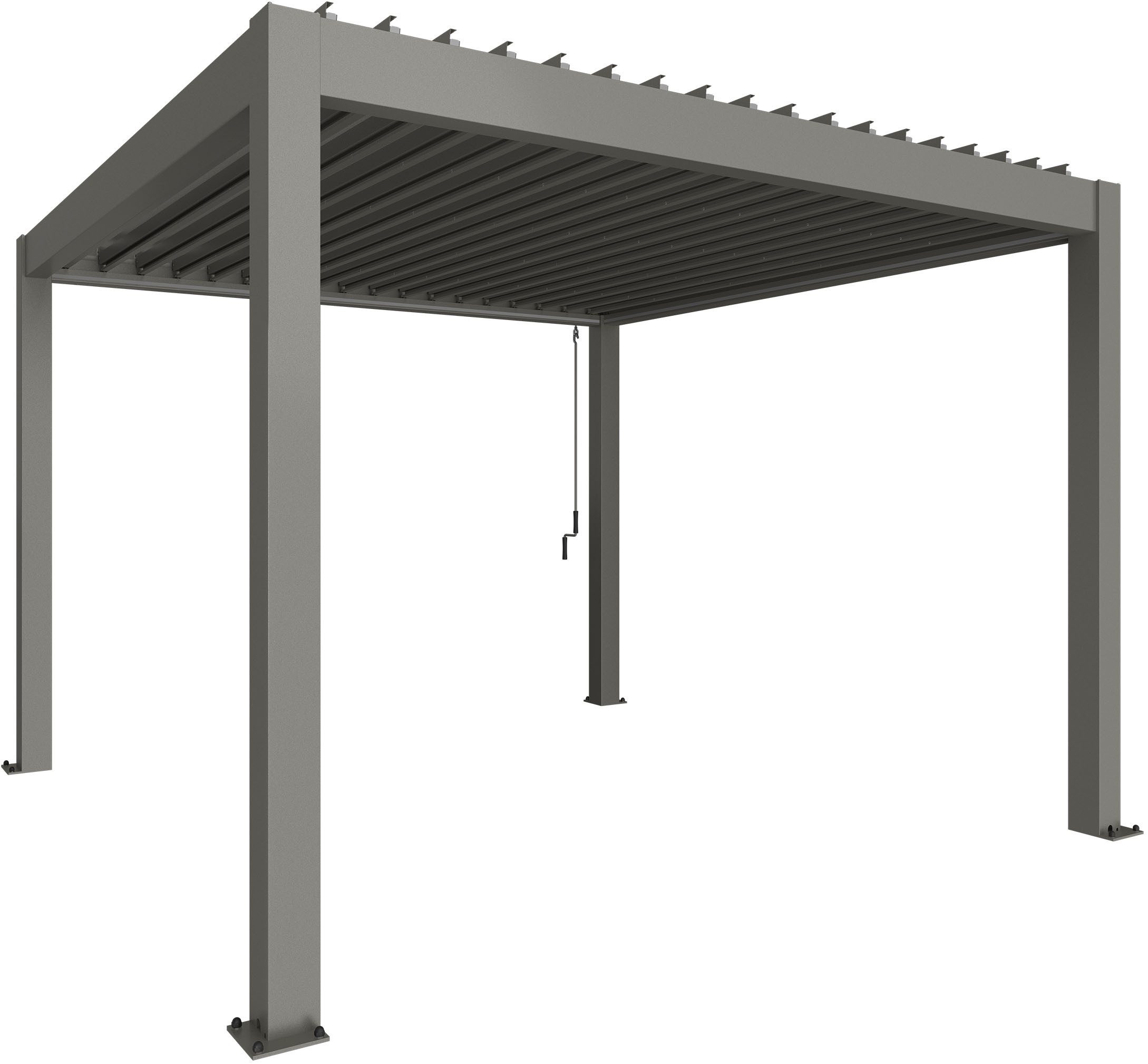 Biohort Pergola 3,5x3,5 m, verschiedene Farben, 367,5x367,5x264 cm, ausgezeichnet mit dem Red Dot Design Award