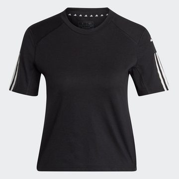 adidas Performance T-Shirt TRAIN ESSENTIALS TRAIN COTTON 3-STREIFEN CROP