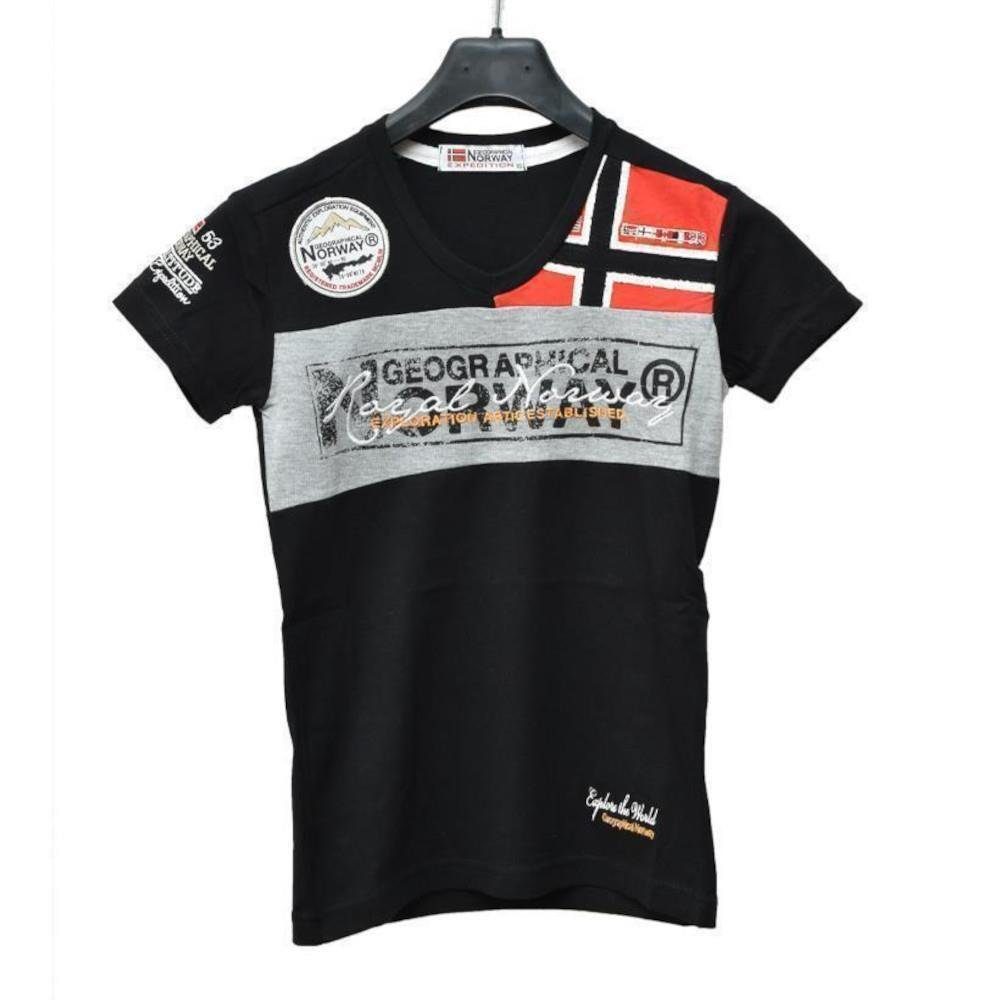 Geo Norway T-Shirt JERARD Jungen T-Shirt in 6 Farben Größen 128 bis 176 schwarz