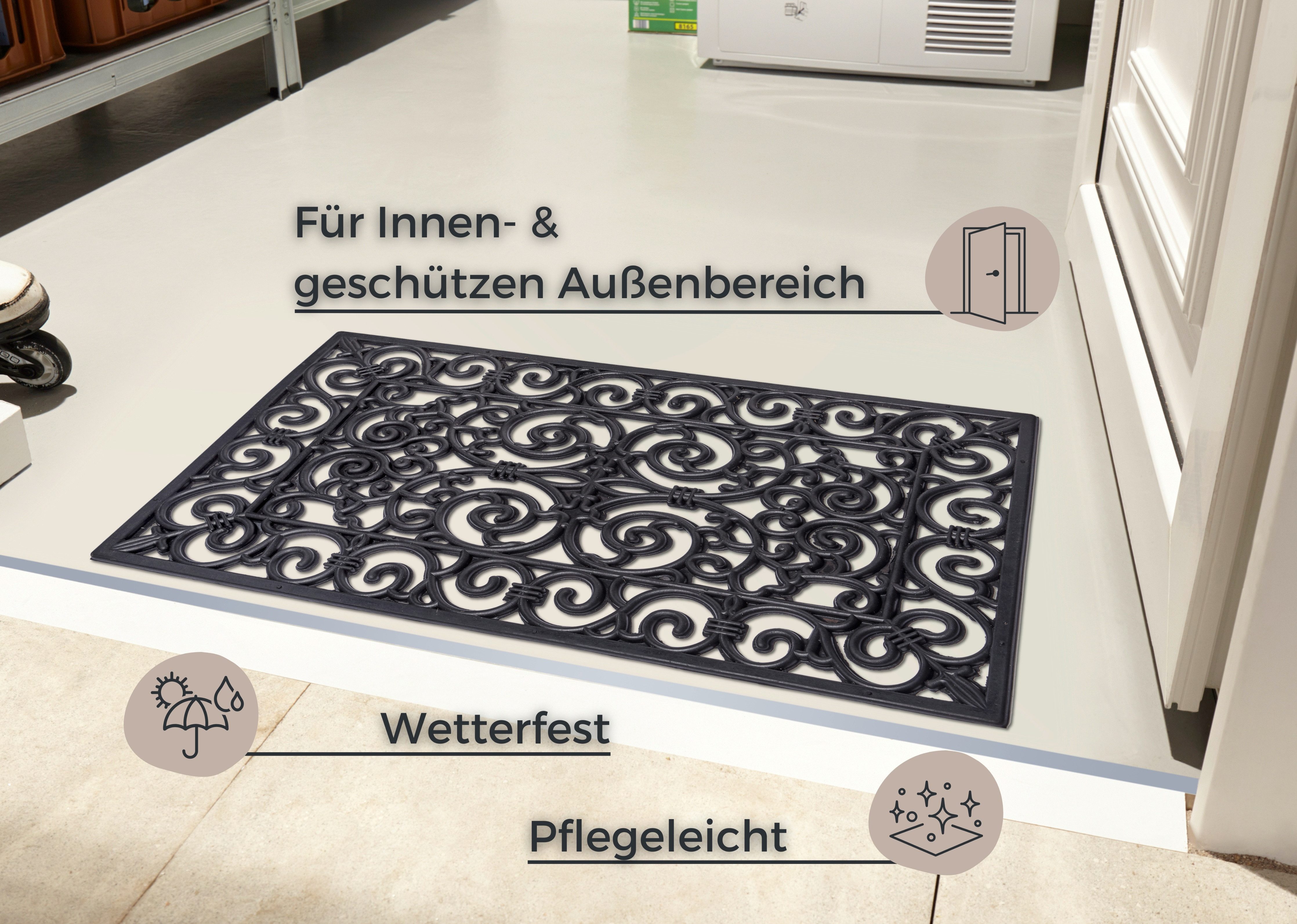 HANSE Home Fußmatte Ornaments, Türmatte, rechteckig, günstig online kaufen
