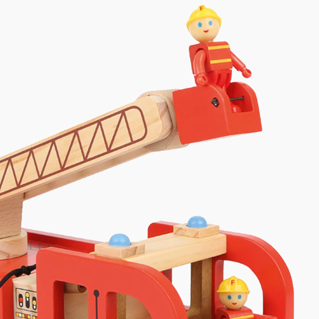 Small Foot Spielzeug-Feuerwehr Feuerwehrauto mit Drehleiter, günstig online kaufen