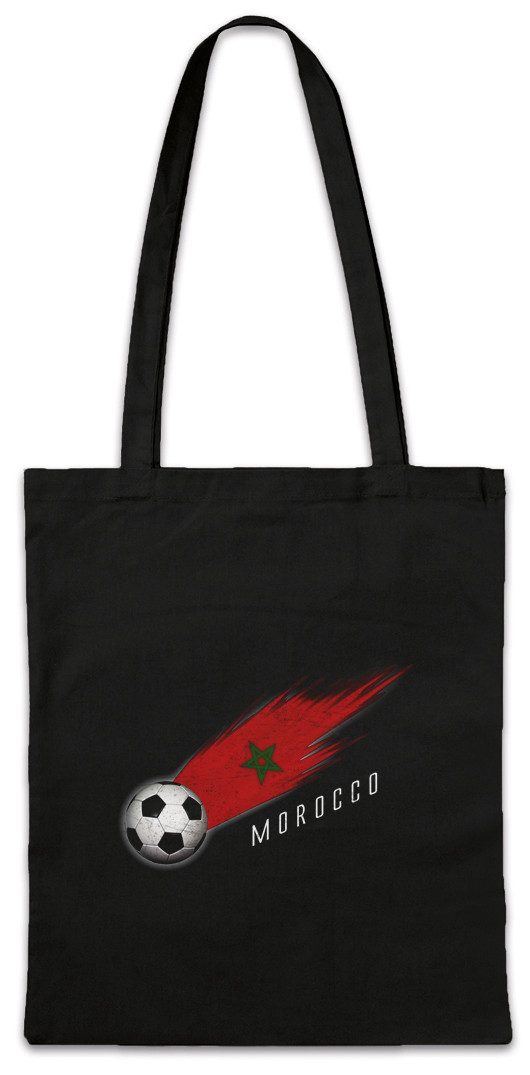 Urban Backwoods Beuteltasche Morocco Football Comet I Stofftasche Marokko Marokkanisch (1-tlg), Marokkanische Fahne Moroccan Fußball