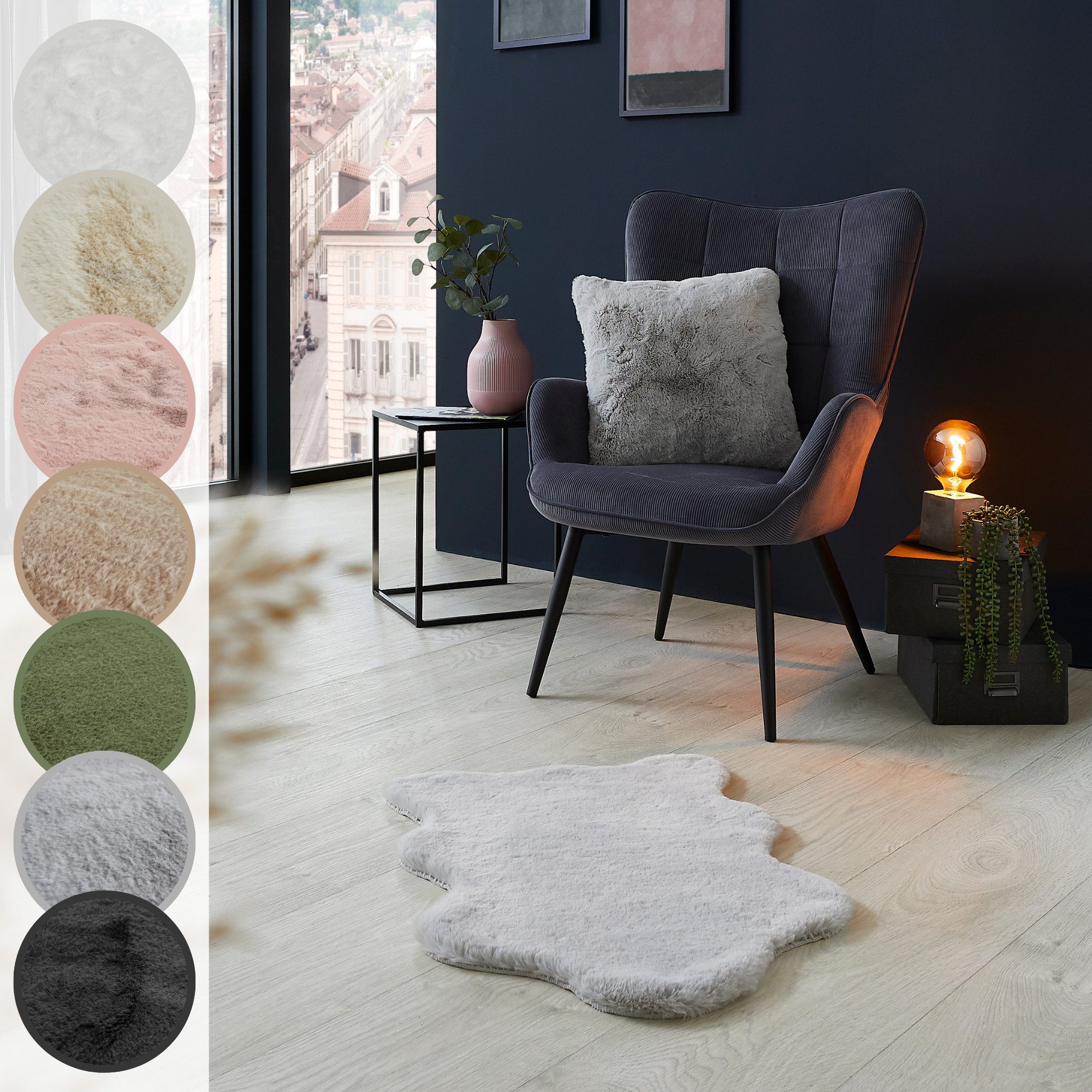 LUXOR living Fellteppich Novara, fellförmig, Höhe: 30 mm, Kunstfell, weiche günstig online kaufen