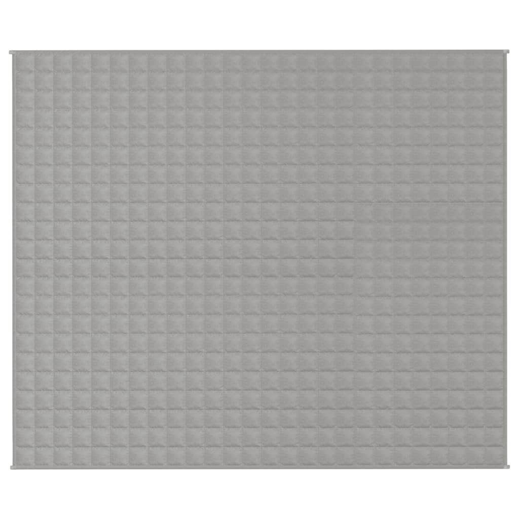vidaXL Einziehdecke 220 x 260 cm Gewichtsdecke Grau 220x260 cm 15 kg Stoff Therapie Bettde