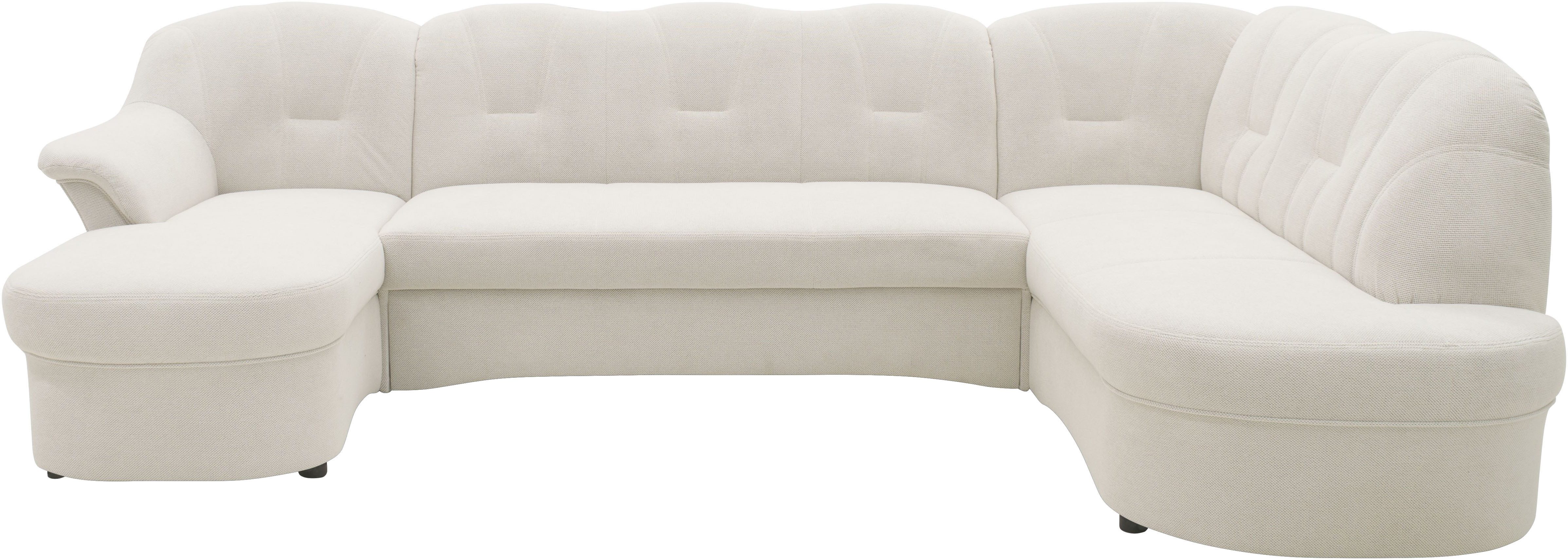 DOMO collection Wohnlandschaft FLORES 293x180x86 cm, hochwertig, komfortabel, U-Form, 3 Teile, wahlw. mit Bettfunktion, wahlw. mit Federkern, Unser Dauertiefpre – Bild 3 von 5