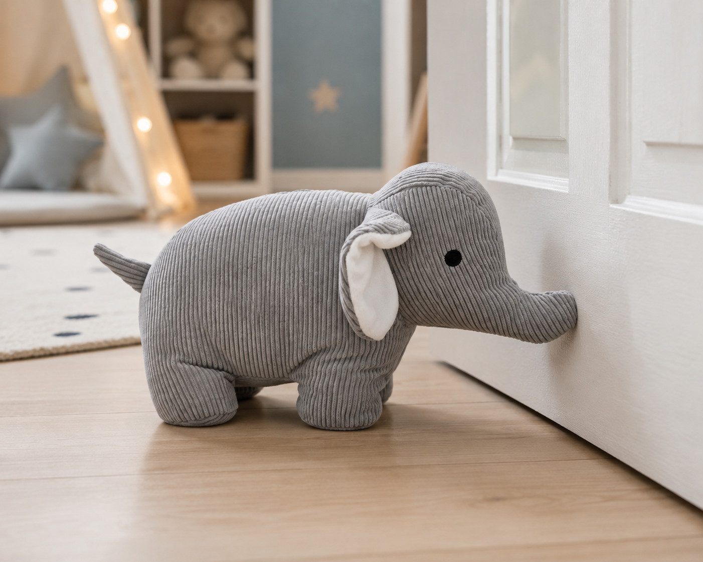 GILDE Türstopper Türstopper Malono Elefant Hellgrau Polyester 39 cm (1 St)