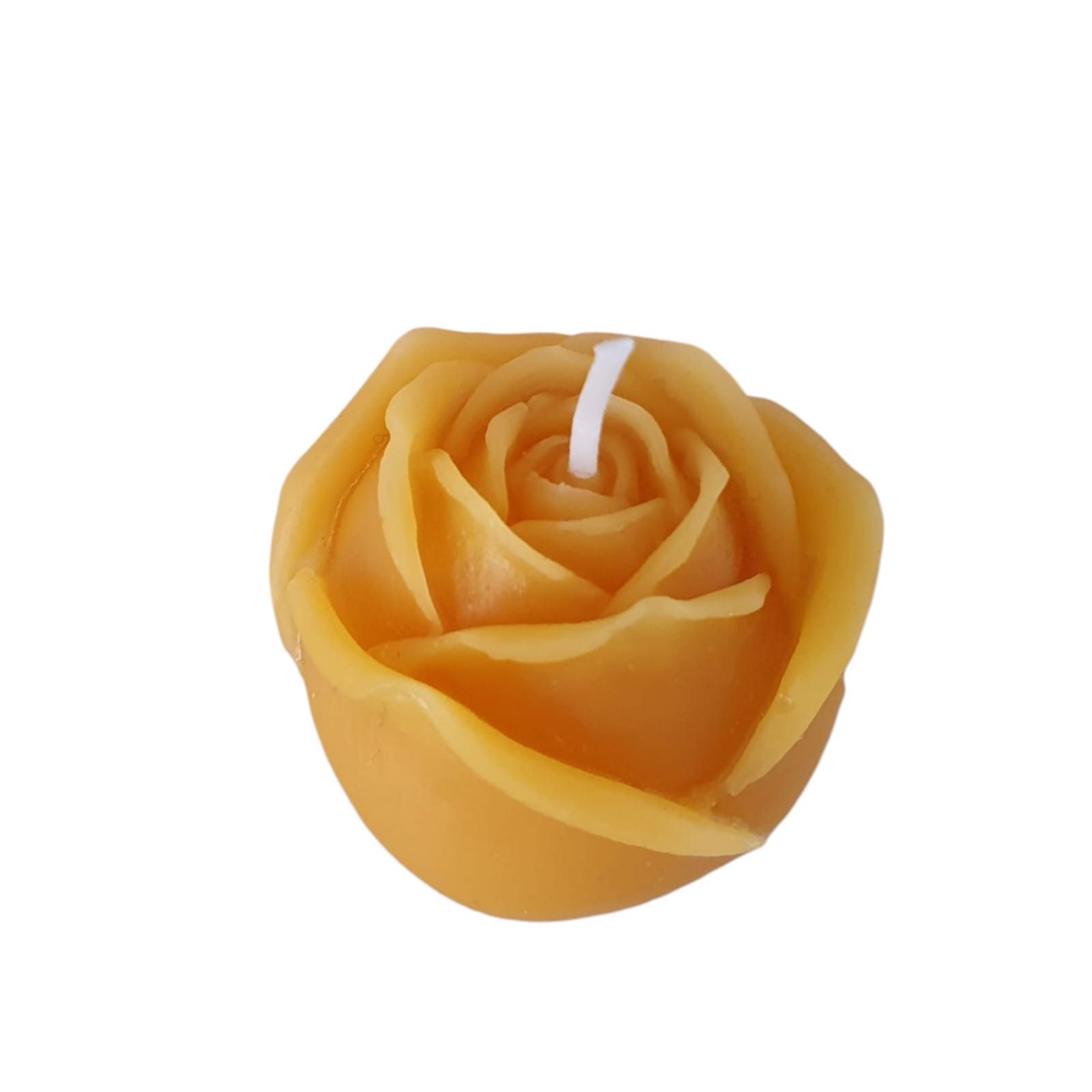 Aspinaworld Bienenwachskerze Rosenkerze 4 cm – Kerze aus Bienenwachs