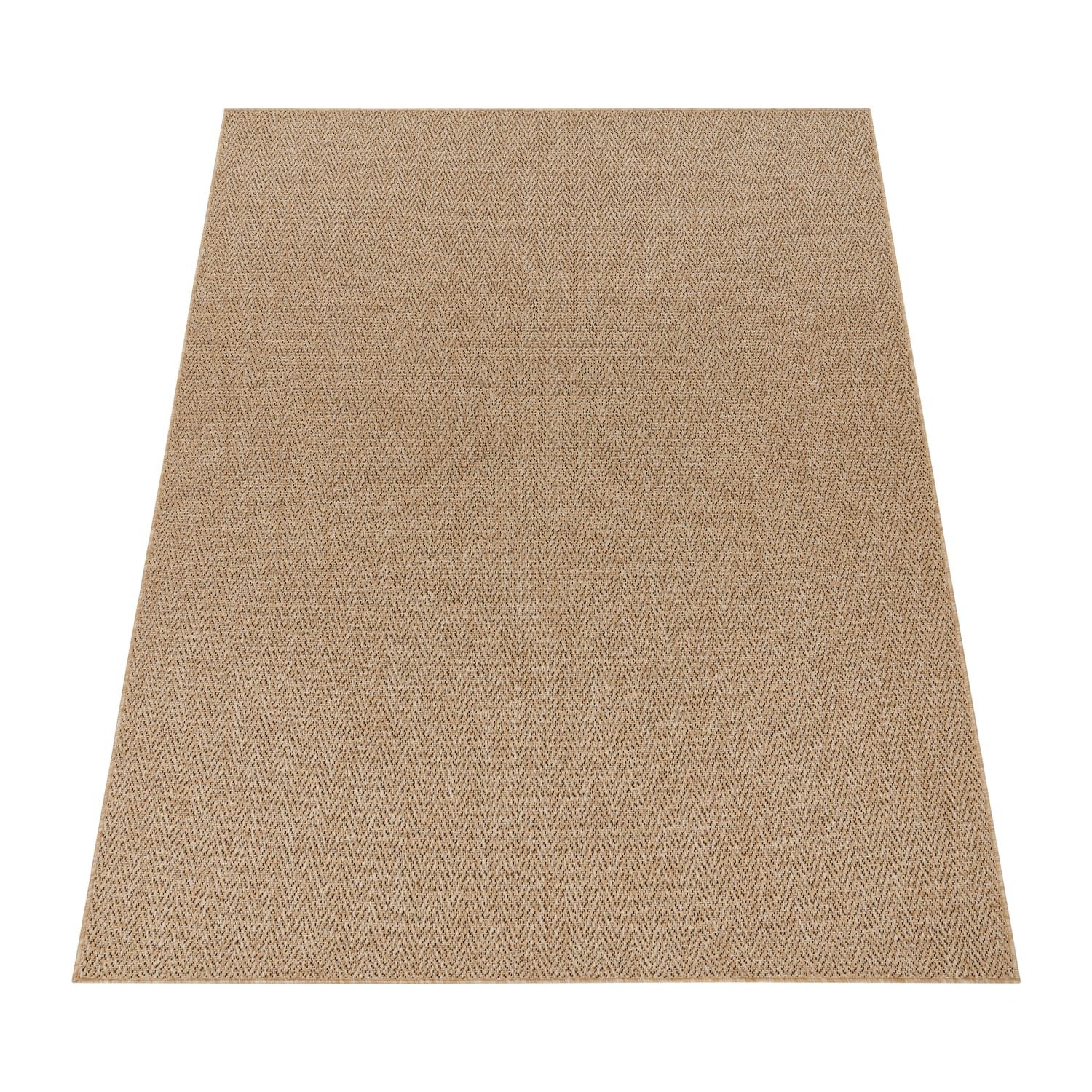 KADIMA DESIGN Teppich Natur Wohnzimmer 100% Polypropylen schmutzabweisend Teppich Kurzflor, Rechteckig, Höhe: 4 mm, pflegeleicht, Rücken aus Polypropylen, Rechteckig, 80x150cm, Beige