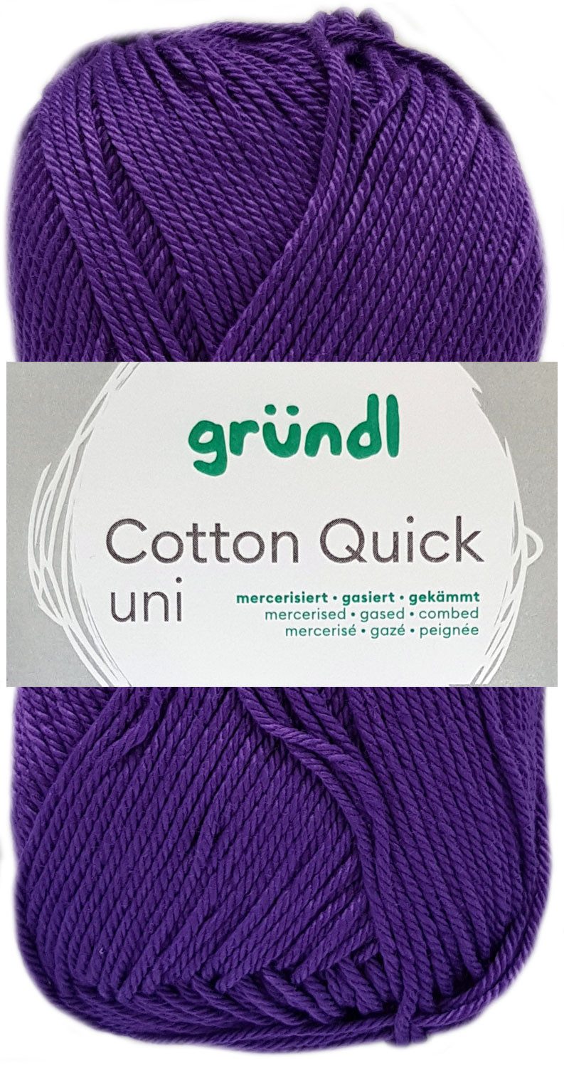 Gründl 50 Gramm Gründl Wolle Cotton Quick Uni Farbauswahl Häkelwolle