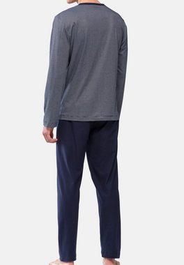 Mey Pyjama Bennison (Set, 2 tlg) Schlafanzug - Baumwolle - Set aus Langarm-Shirt und langer Hose