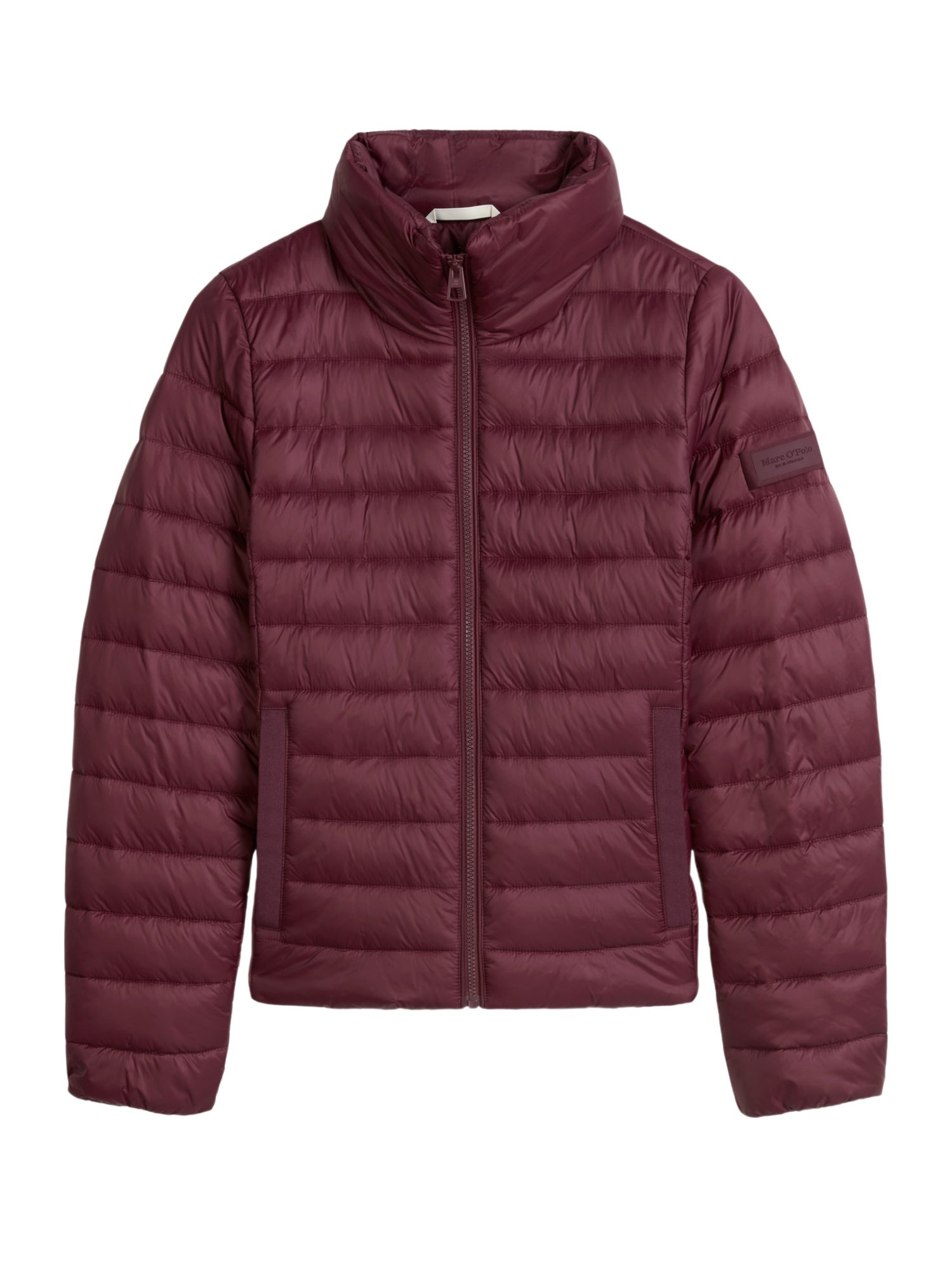 Marc O'Polo Kurzjacke rot,Casual,Polyamid,Strukturiert,Stehkragen,Lang,Regular Fit