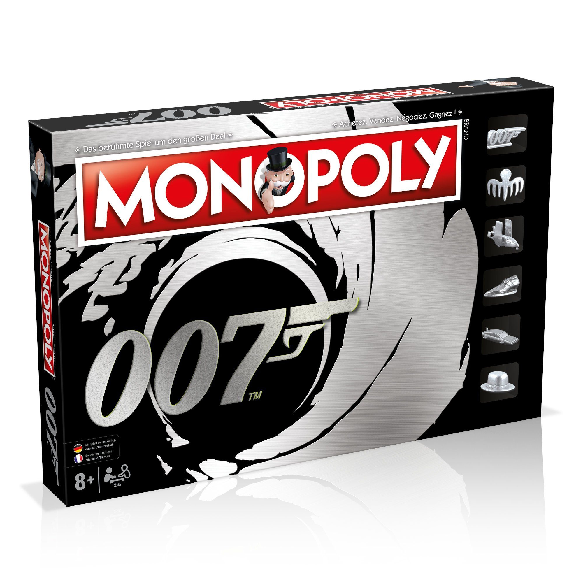Winning Moves Spiel Monopoly James Bond 007 Deutsch / Französisch, Brettspiel