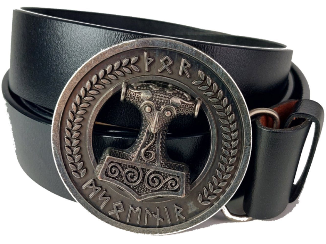 Ware aus aller Welt Ledergürtel Wechselgürtel Gürtel in schwarz mit Thorsha günstig online kaufen
