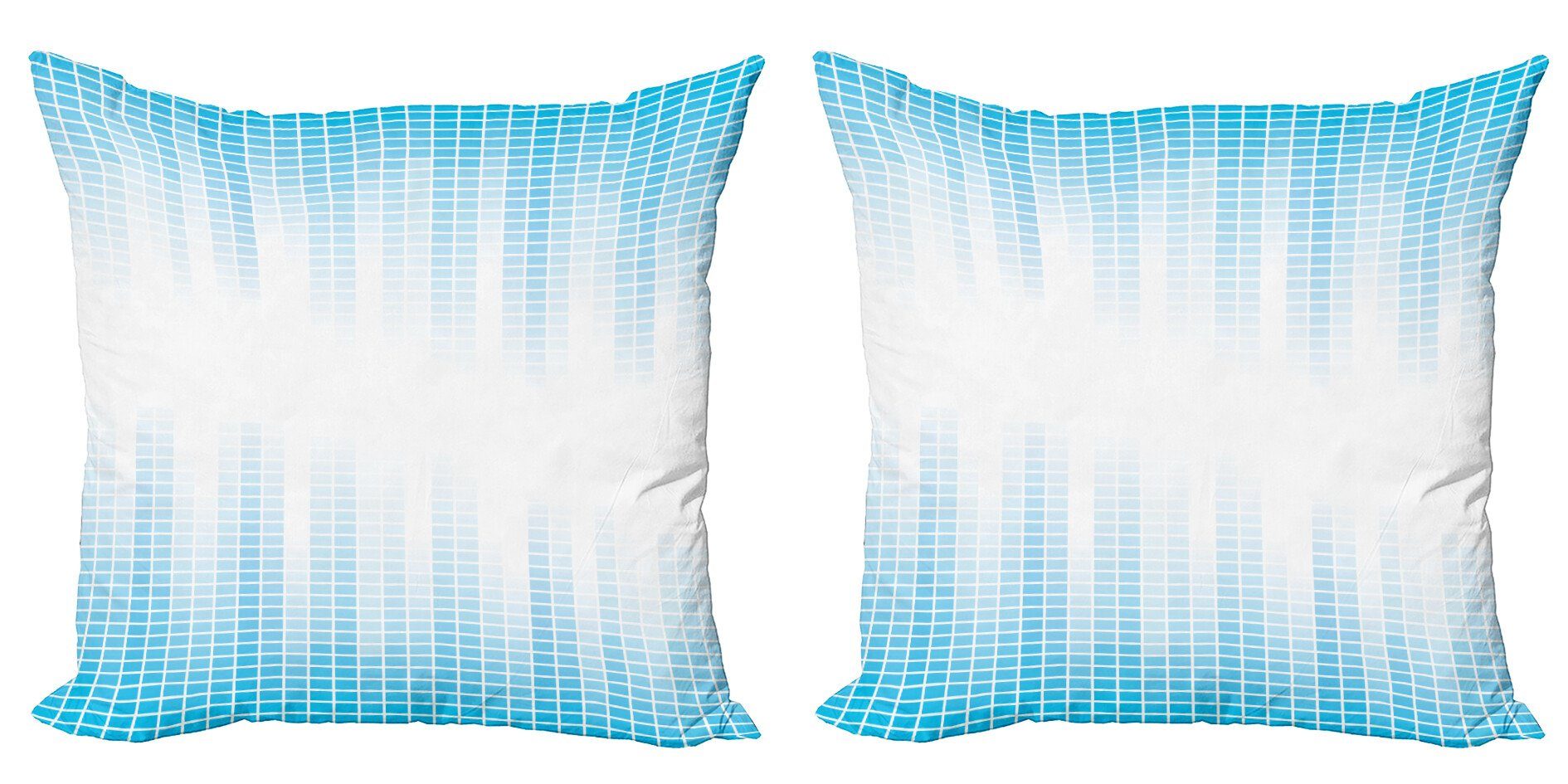 Kissenbezüge Modern Accent Doppelseitiger Digitaldruck, Abakuhaus (2 Stück), Modern Geometrische Squared Entwurf