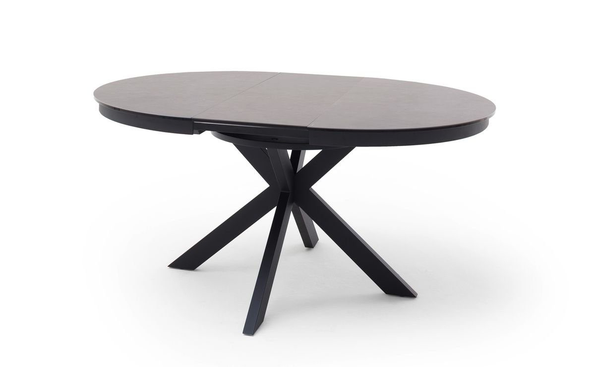 120(160)x76 Tischgruppe, schwarz expendio Kim rund Wigand, 4x 5-tlg), Spar-Set, + Keramik, Essgruppe (komplette matt Drehstuhl cm