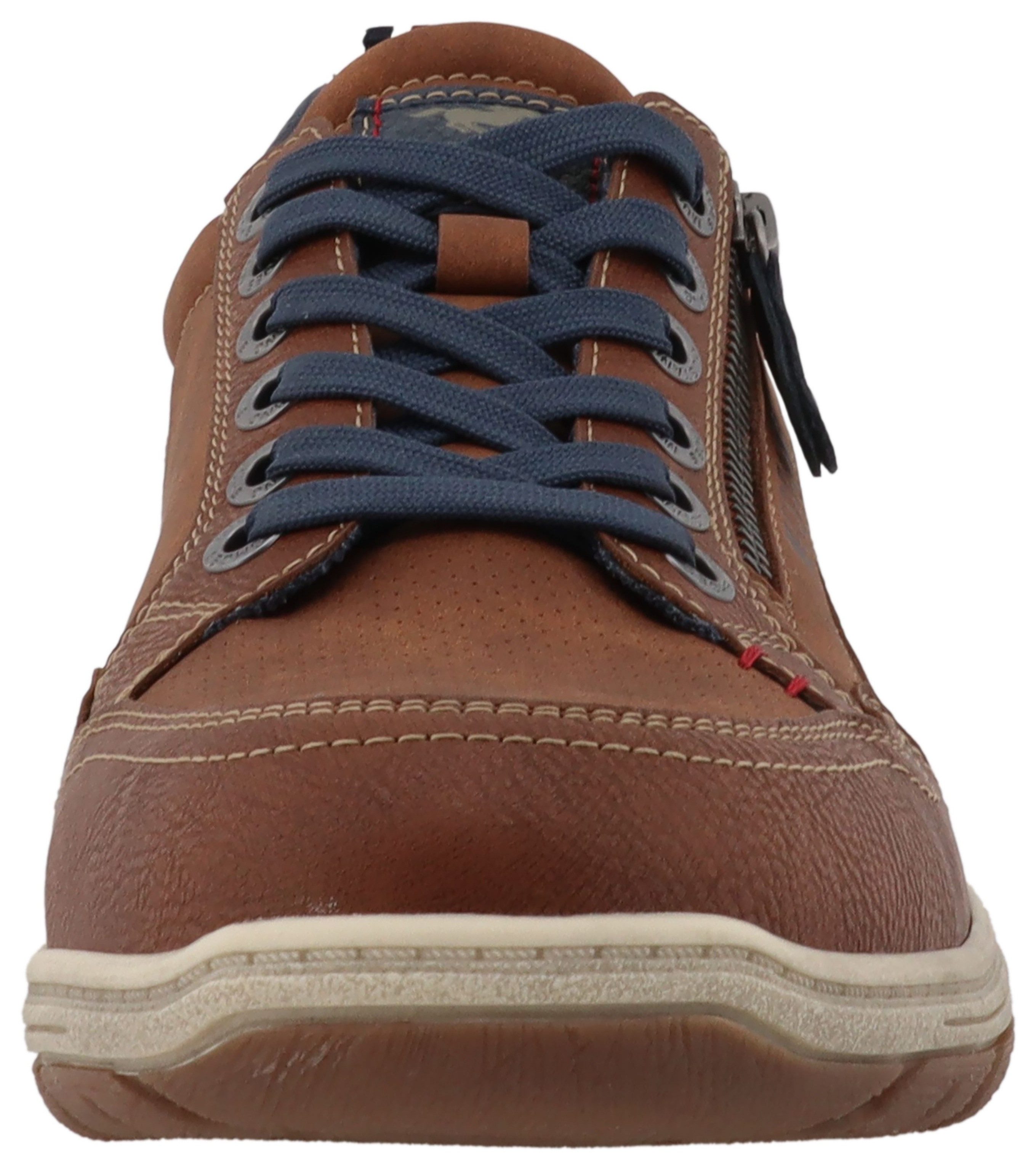 Mustang Shoes Benedetto Sneaker Freizeitschuh, Halbschuh, Schnürschuh mit seitlichem Reißverschluss