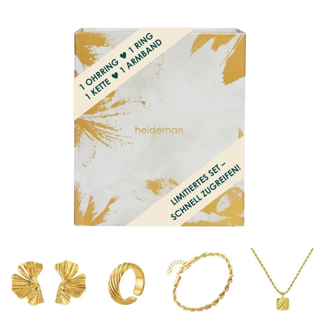 Heideman Адвент-календарь украшений Heideman Schmuck Adventsbox – Statement (25-tlg), Adventsbox mehrteilig Schmuck für Frauen - 4 Schmuckstücke