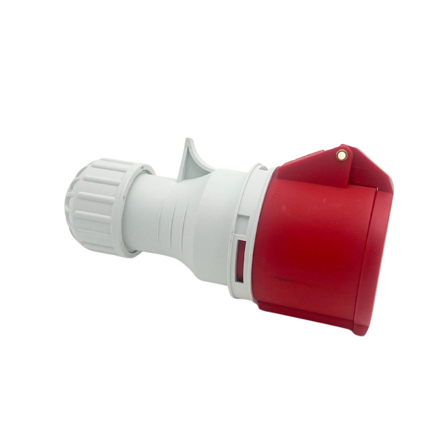 solartronics CEE-Kupplung 32A 400V, 5-polig weiblich 3P+N+E IP44 mit Klappdeckel (1 - 10er Pack), (1-St)