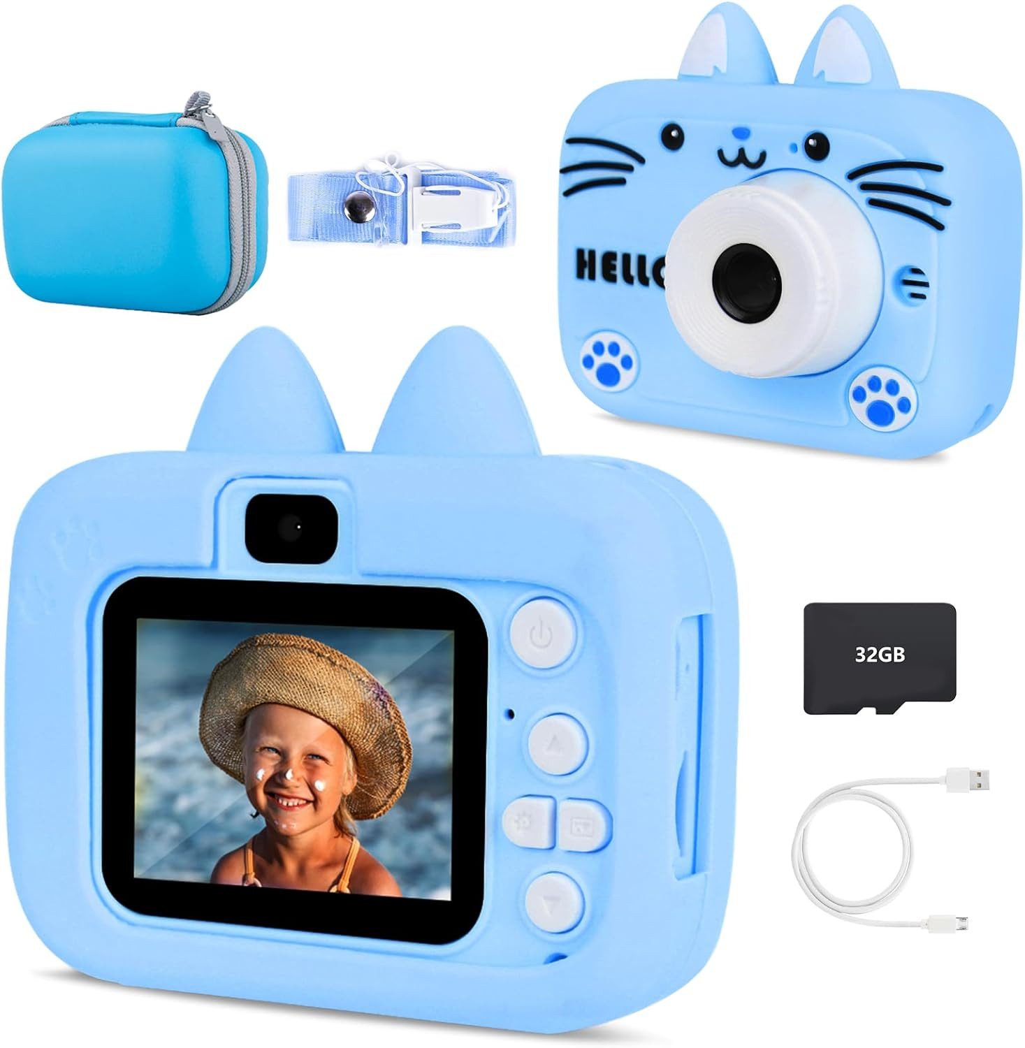 NICEWIN Spielzeug-Kamera 2" Display 1080P, Digitalkamera günstig online kaufen