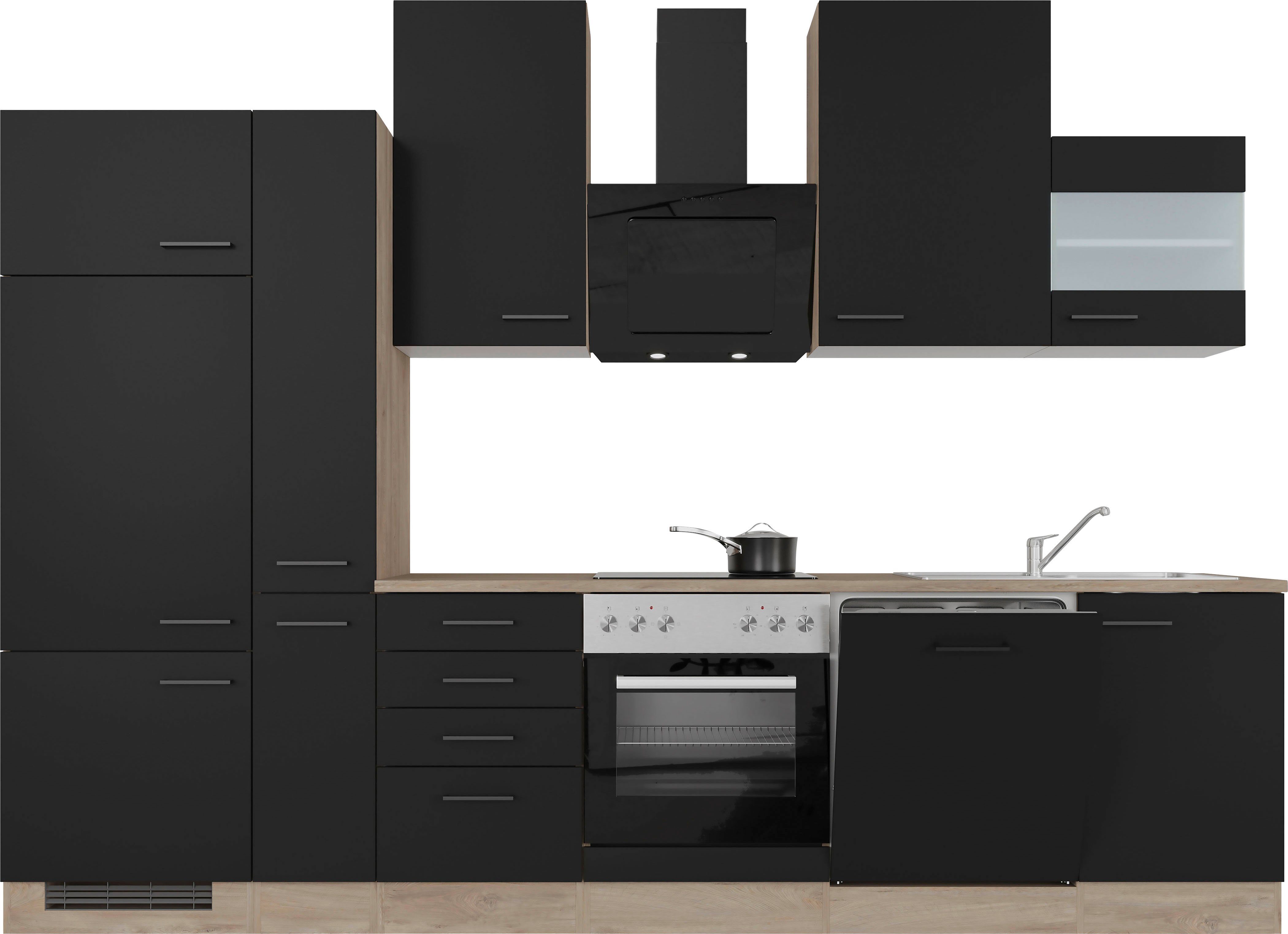 Flex-Well Küche Capri, mit und ohne E-Geräten erhältlich, Gesamtbreite 310 cm